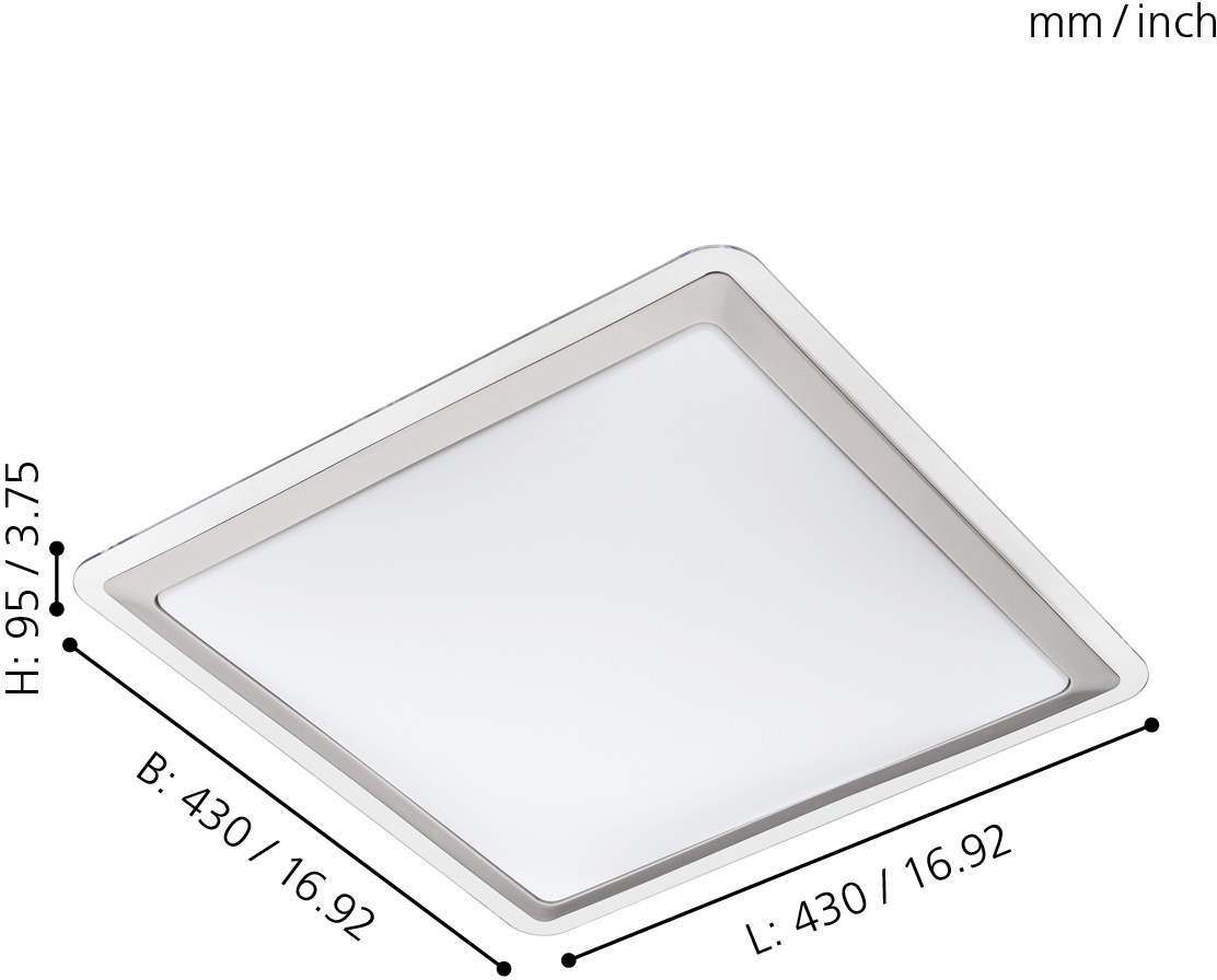 XXL 1«, LED mit kaufen Deckenleuchte »COMPETA LED EGLO flammig-flammig, 3 1 Garantie | Jahren online Deckenlampe