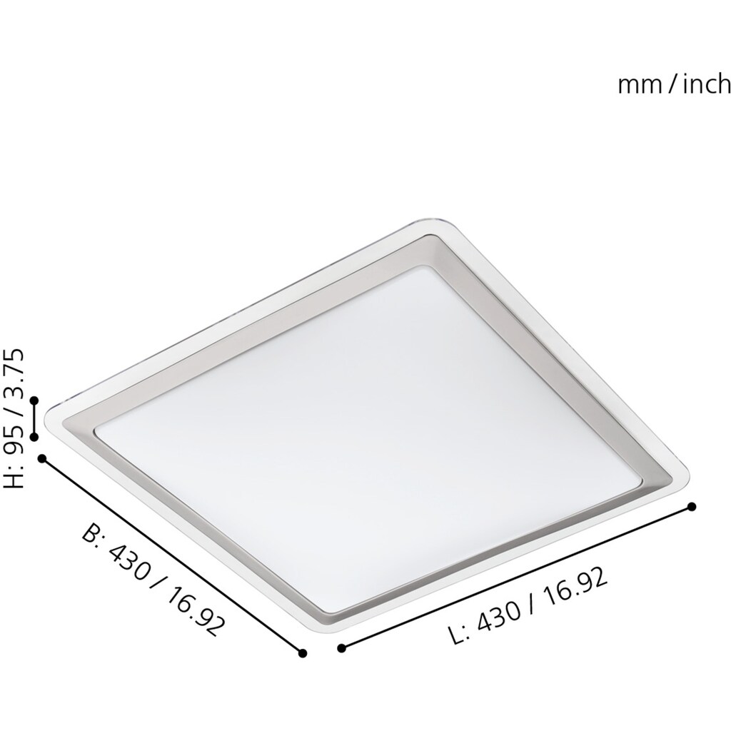 EGLO LED Deckenleuchte »COMPETA 1«, 1 flammig-flammig