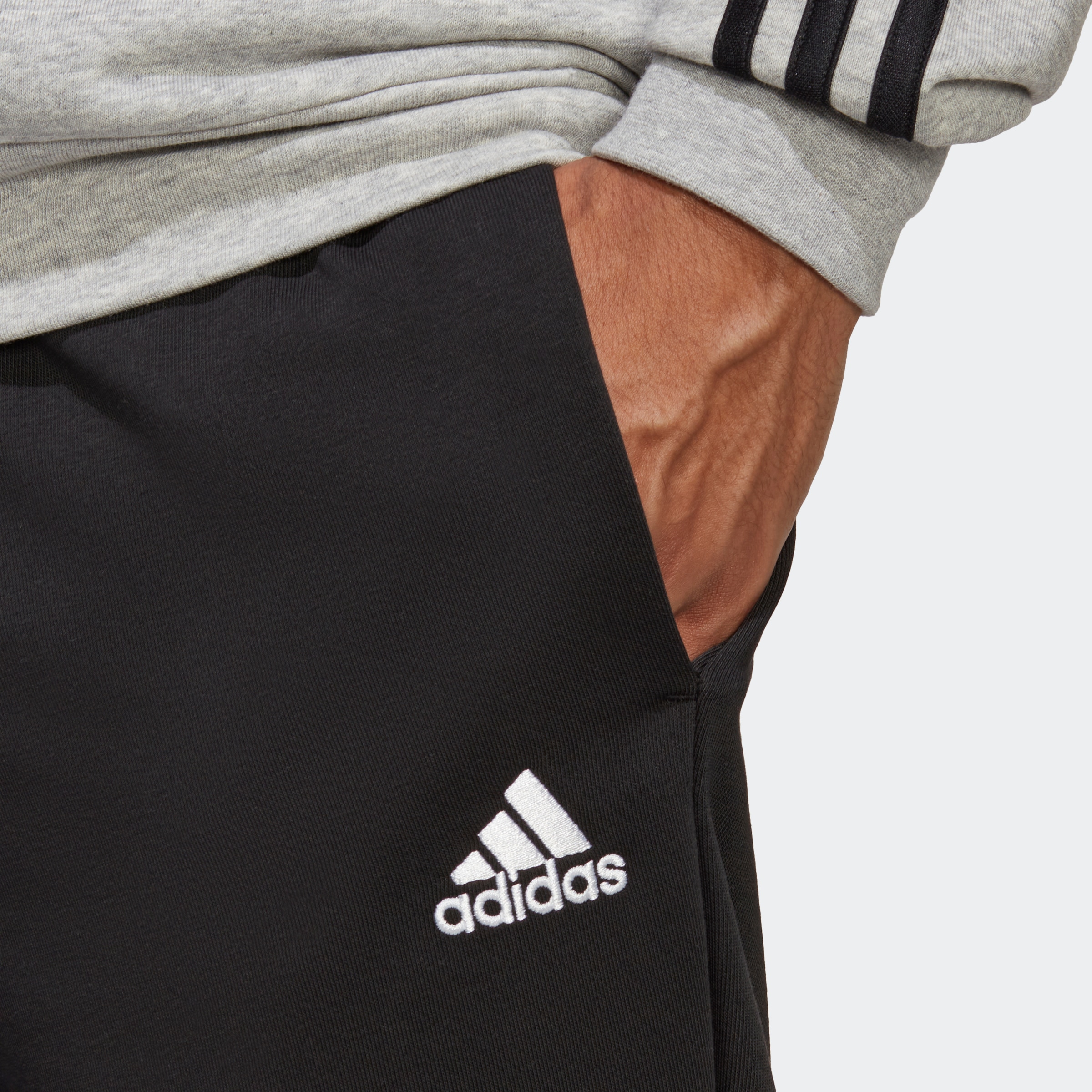 adidas Sportswear Trainingsanzug »BASIC 3-STREIFEN FRENCH TERRY«, (2 tlg.)