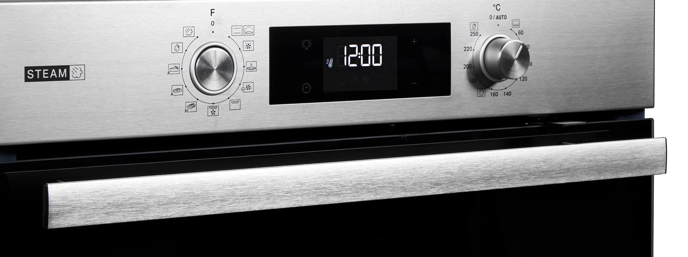 BAUKNECHT Einbaubackofen  »BBA2S85HU1«, mit 1-fach-Teleskopauszug, Gentle Steam