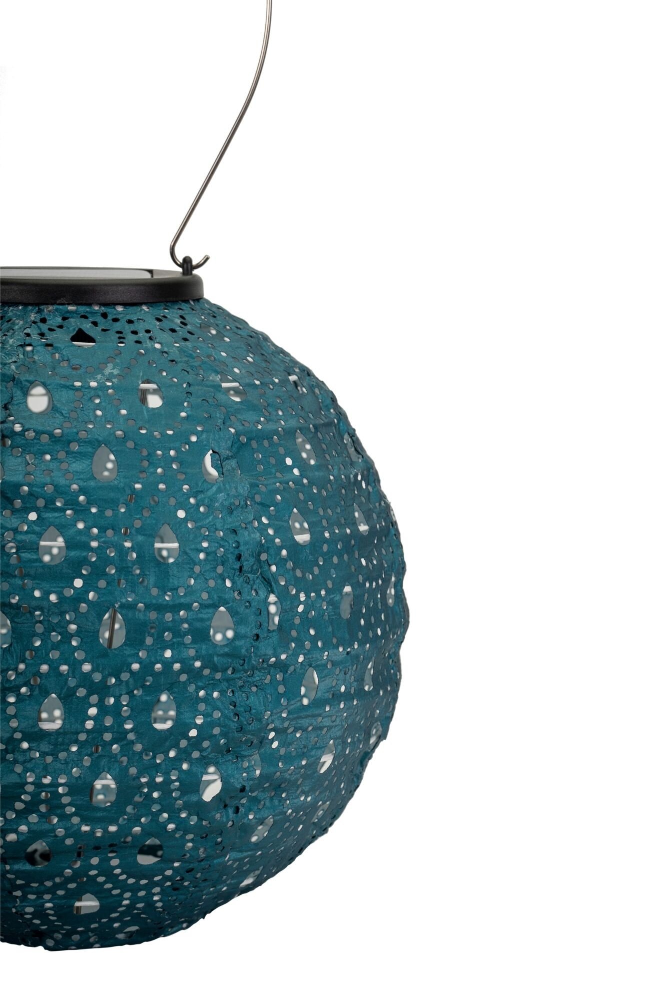 Pauleen LED Solarleuchte »Sunshine Charm Lampion Solar blau Tyvek Vlies«, 1 flammig, Laterne