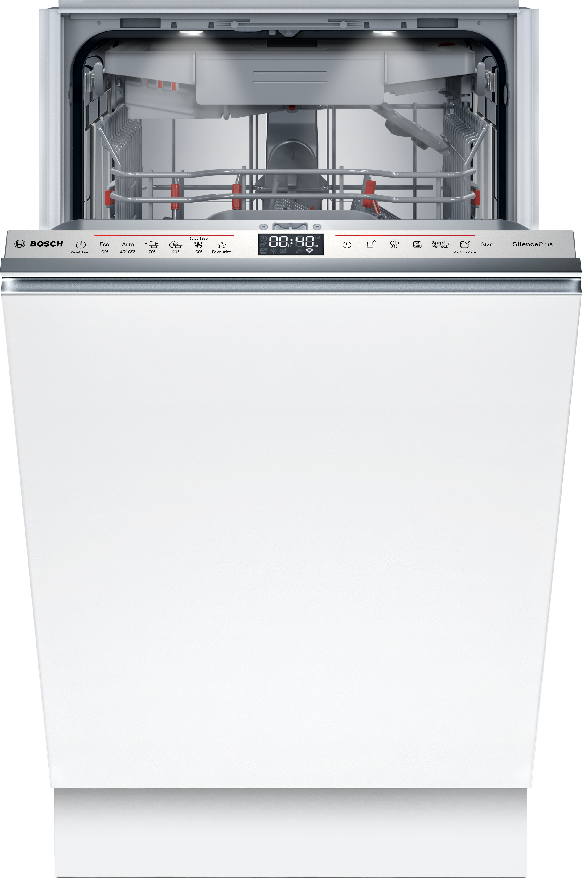 BOSCH vollintegrierbarer Geschirrspüler Serie 6 »SPV6EMX09E« 10 tlg. Maßgedecke Time Light - Restzeit wird auf Küchenboden projiziert