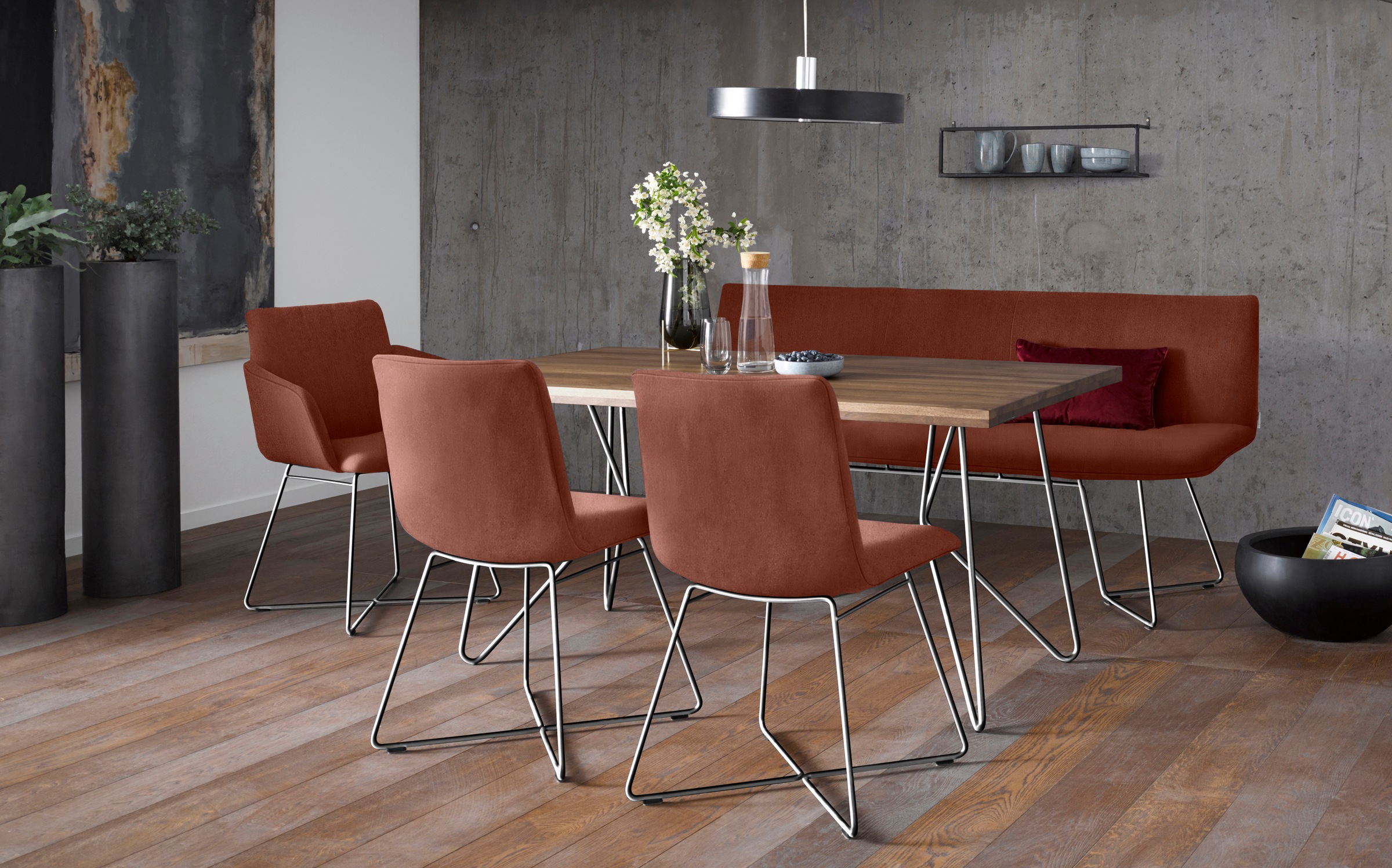 LeGer Home by Lena Gercke Sideboard »Essentials«, (3 St.), Breite: 335cm, MDF lackiert, Push-to-open-Funktion
