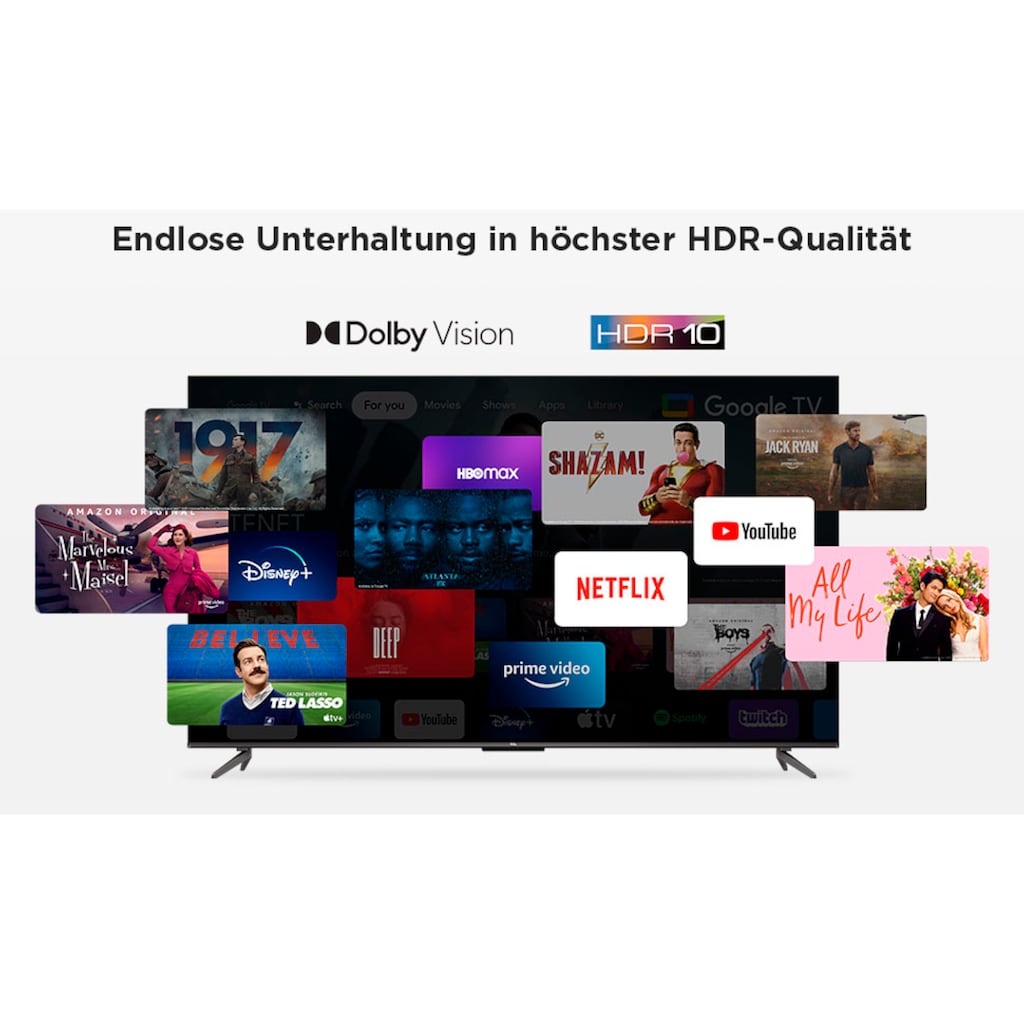 TCL LED-Fernseher »50P731X1«, 126 cm/50 Zoll, 4K Ultra HD, Smart-TV-Google TV