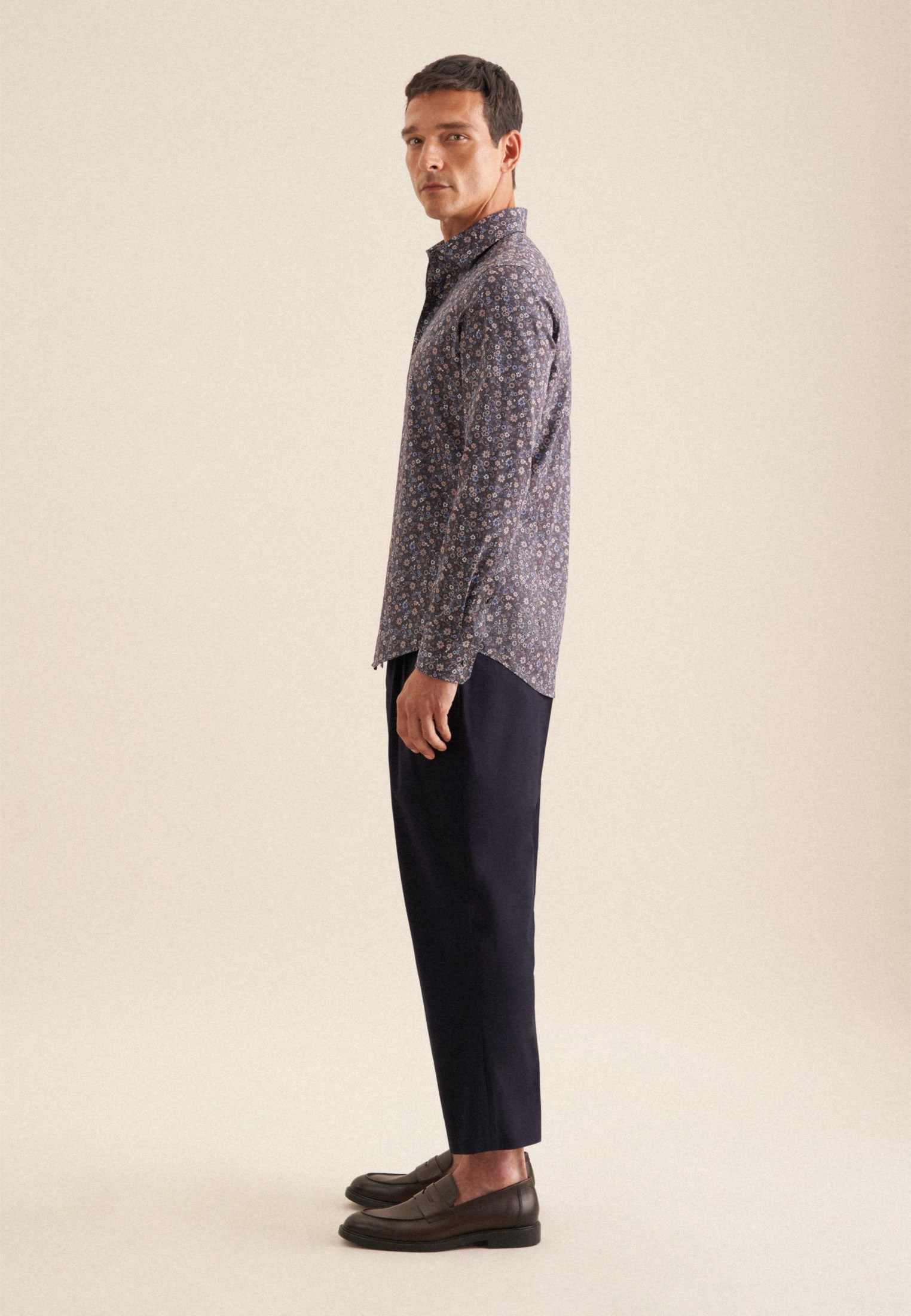 seidensticker Businesshemd »Slim« Slim 1/1 Kentkragen Floral