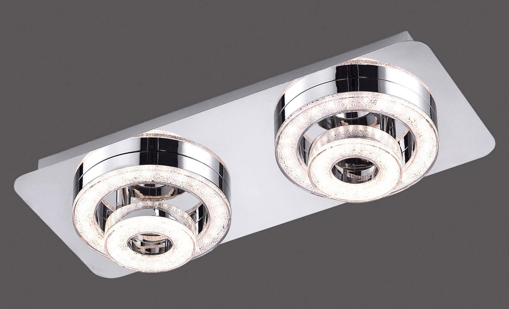 JUST LIGHT Deckenleuchte »TIM«, 4 flammig, Leuchtmittel LED-Board | LED fest integriert, Acryl mit Kristalloptik