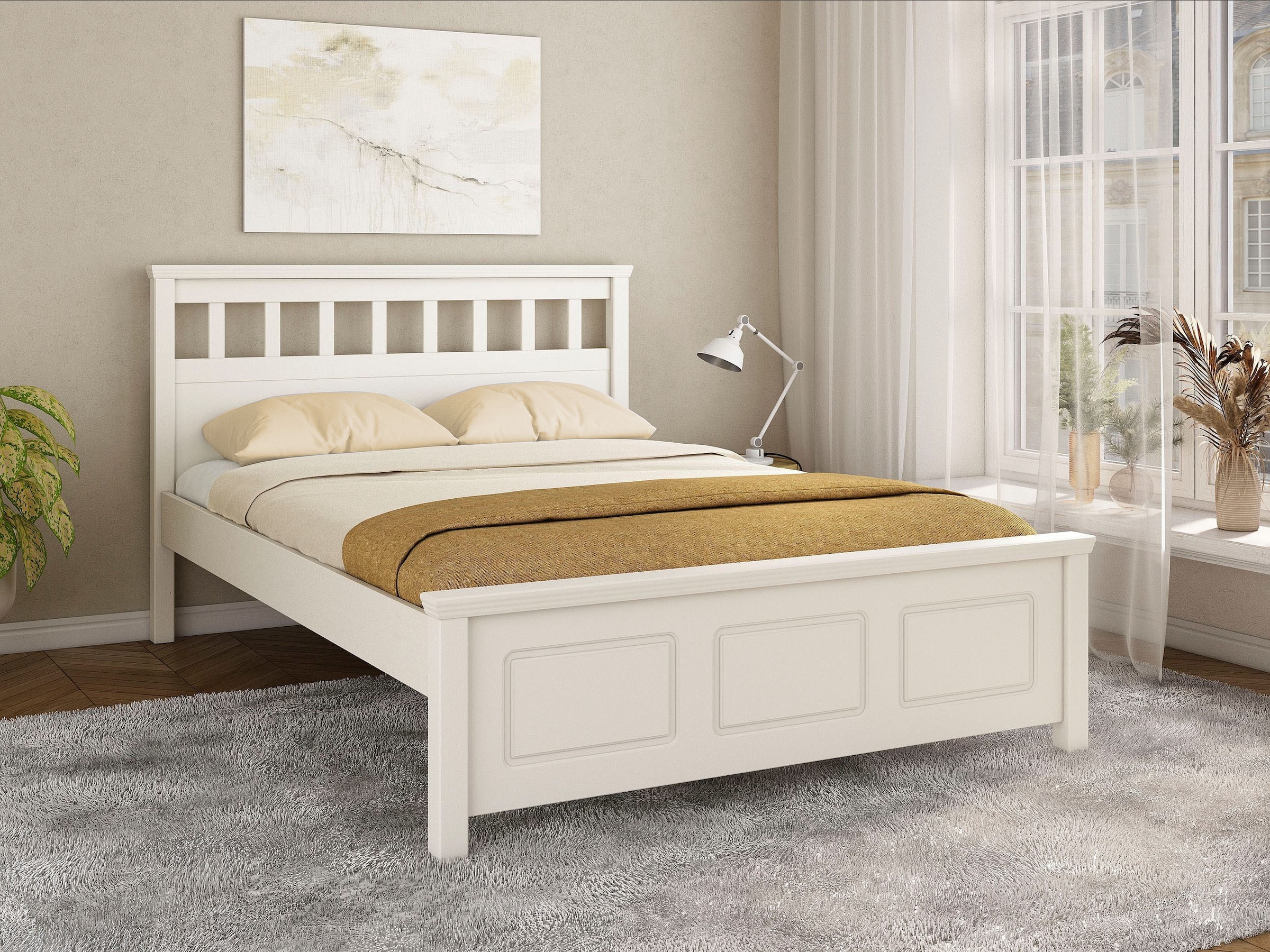 OTTO home Bett »Tillian, Bettgestell, Doppelbett, Bettkasten optional, Made in EU« Liegefläche 140x200cm,  aus massiver Kiefer in Kombination mit MDF, FSC®, inklusive Lattnerost