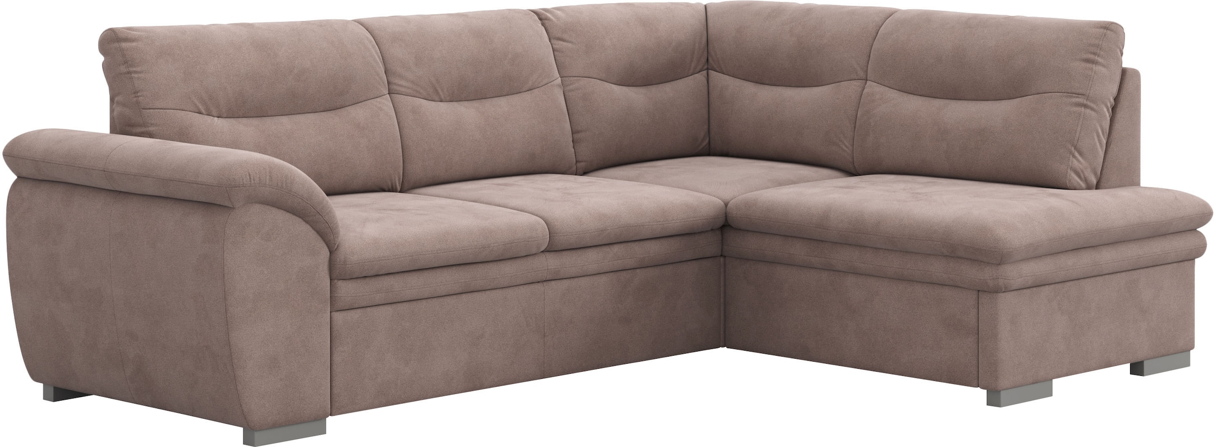 COTTA Ecksofa »Leandra L-Form« wahlweise mit Bettfunktion & Bettkasten