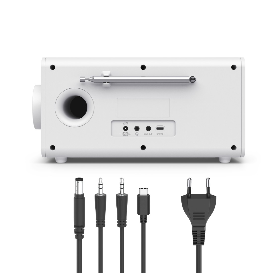 Hama Digitalradio (DAB+) »Digitalradio mit DAB+ FM Bluetooth und Wecker« ( Digitalradio (DAB+) 5 W) 4,3 Zoll TFT Display, große Tasten, Direktwahltasten