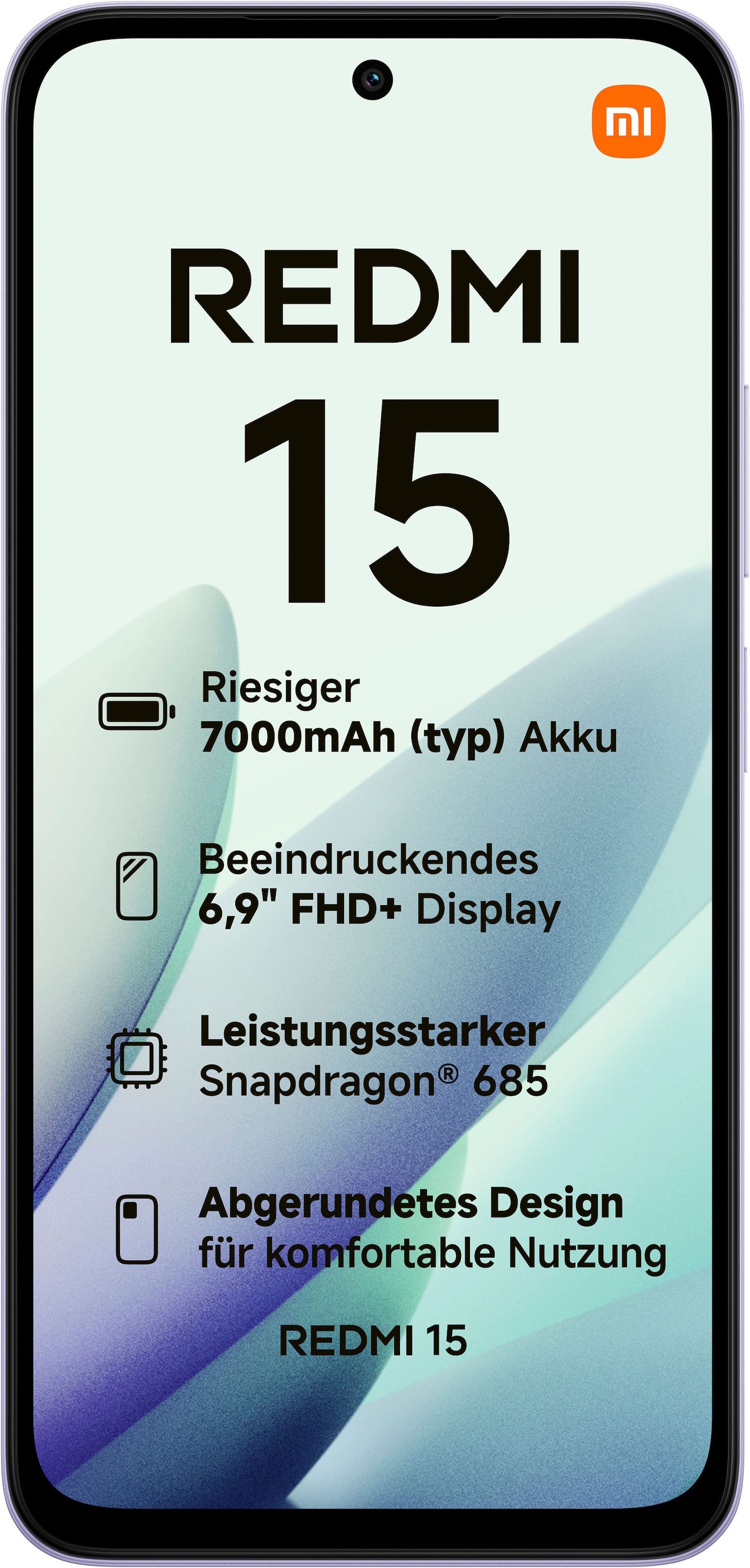 Xiaomi Smartphone »Redmi 15 128 GB«, sandy purple