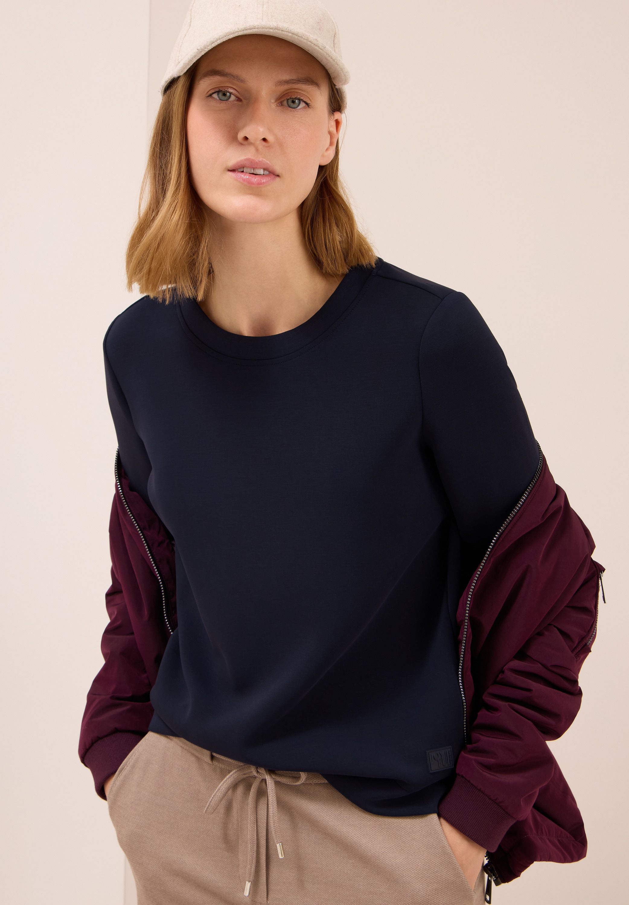 Cecil Sweatshirt mit seitlichen Schlitzen