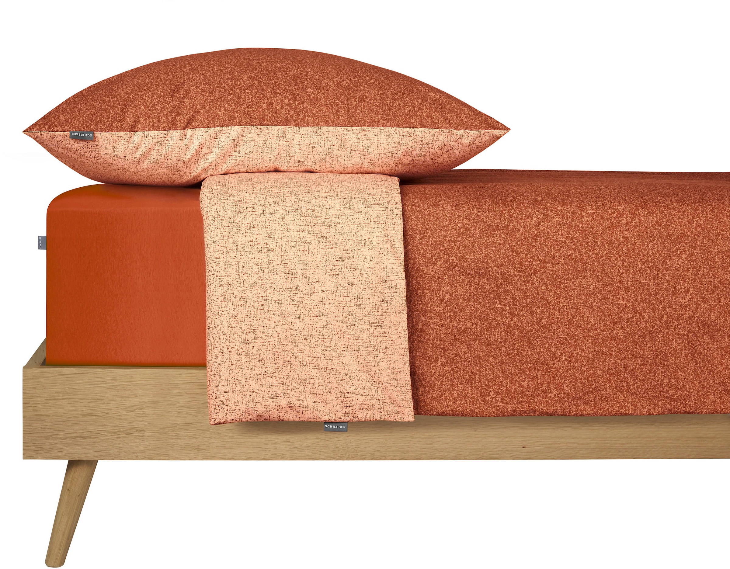 Schiesser Wendebettwäsche »Vinnie aus weicher Baumwolle mit edlem Melangeeffekt«, MADE IN GREEN by OEKO-TEX®-zertifiziert