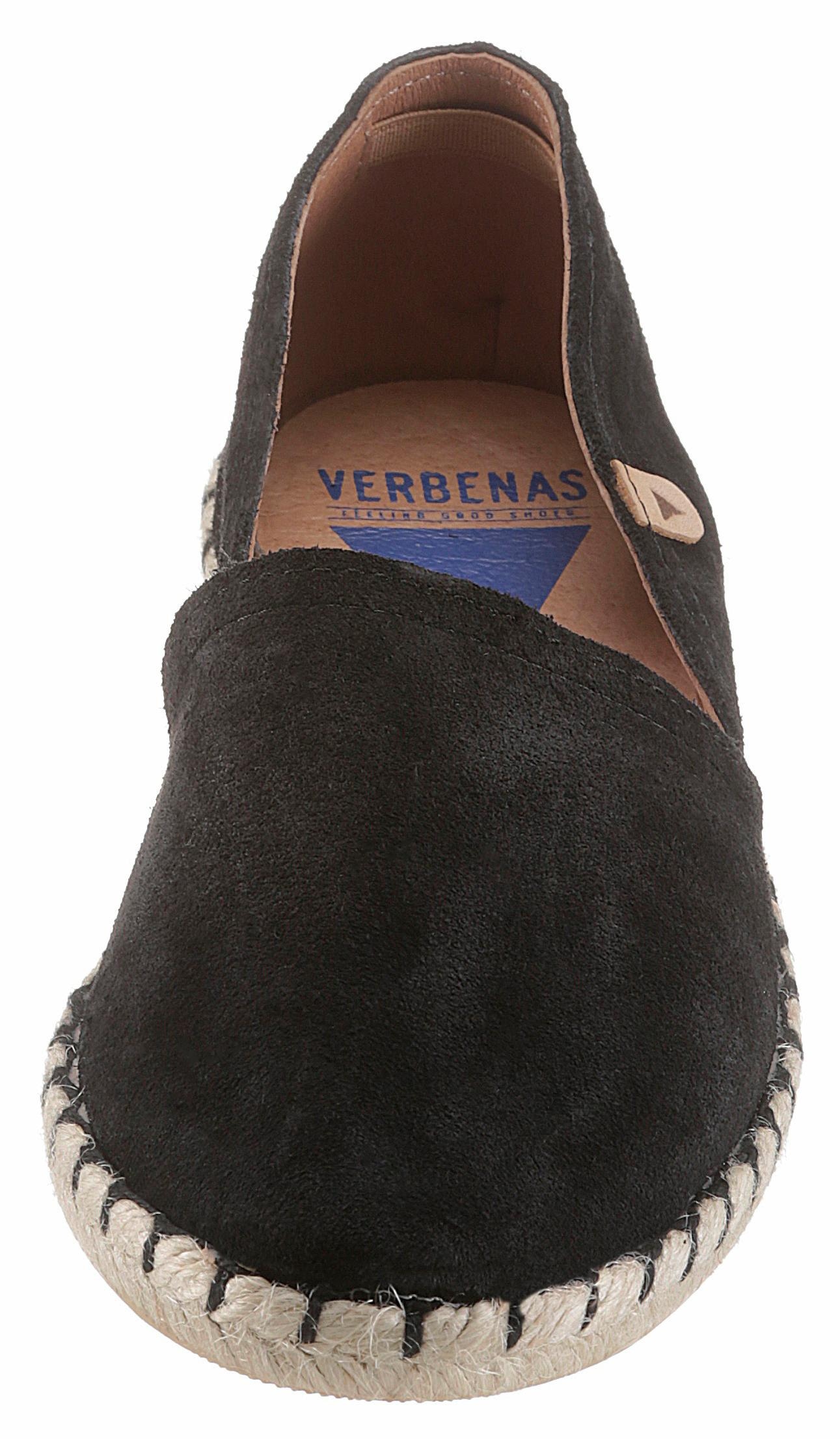 VERBENAS Espadrille »CARMEN SERRAJE«, Schlupfschuh, Sommerschuh, Loafer mit typischem Jute-Rahmen