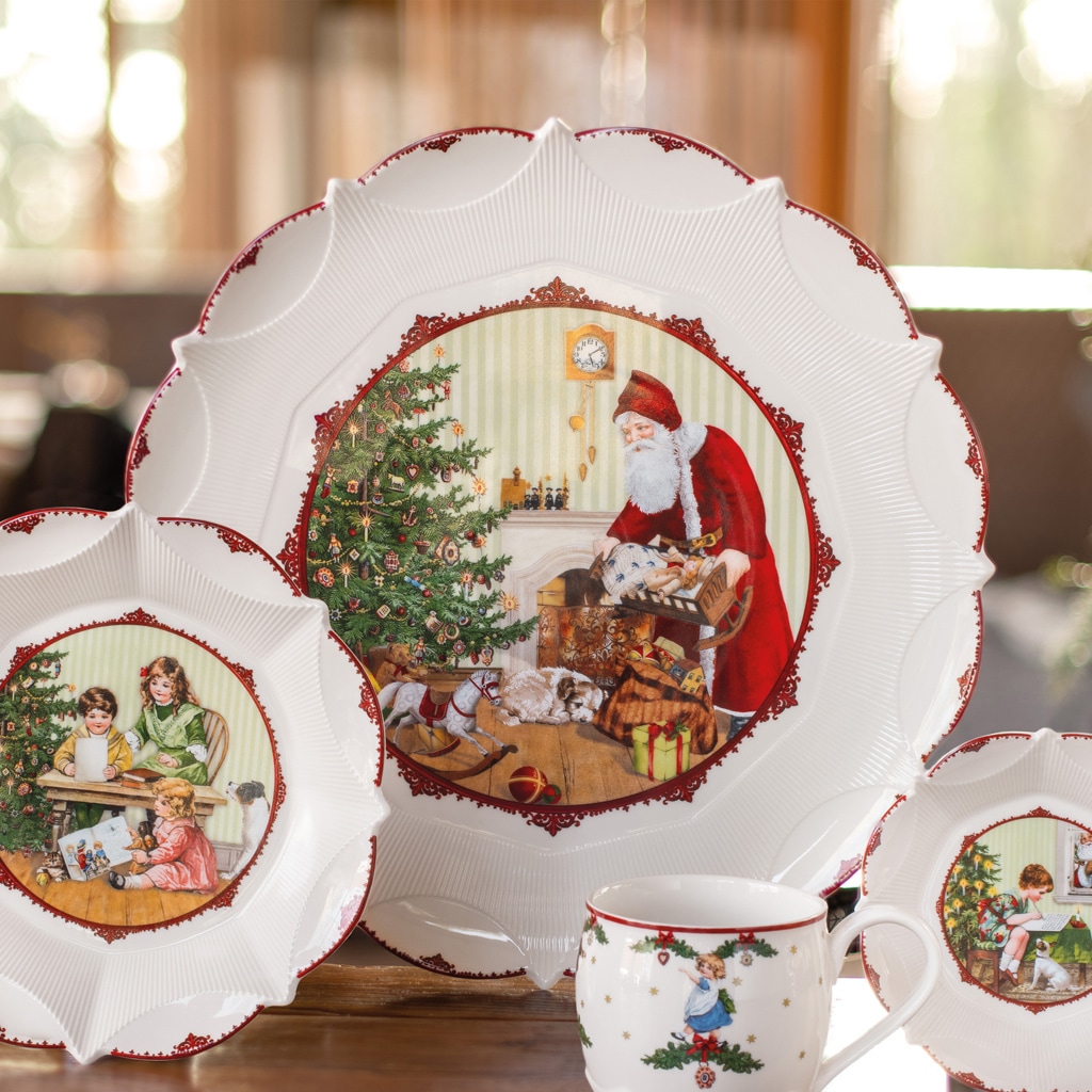 Villeroy & Boch Servierplatte »Gebäckteller "Santa bringt Geschenke" Toy's Fantasy ø 42,8 cm bunt«