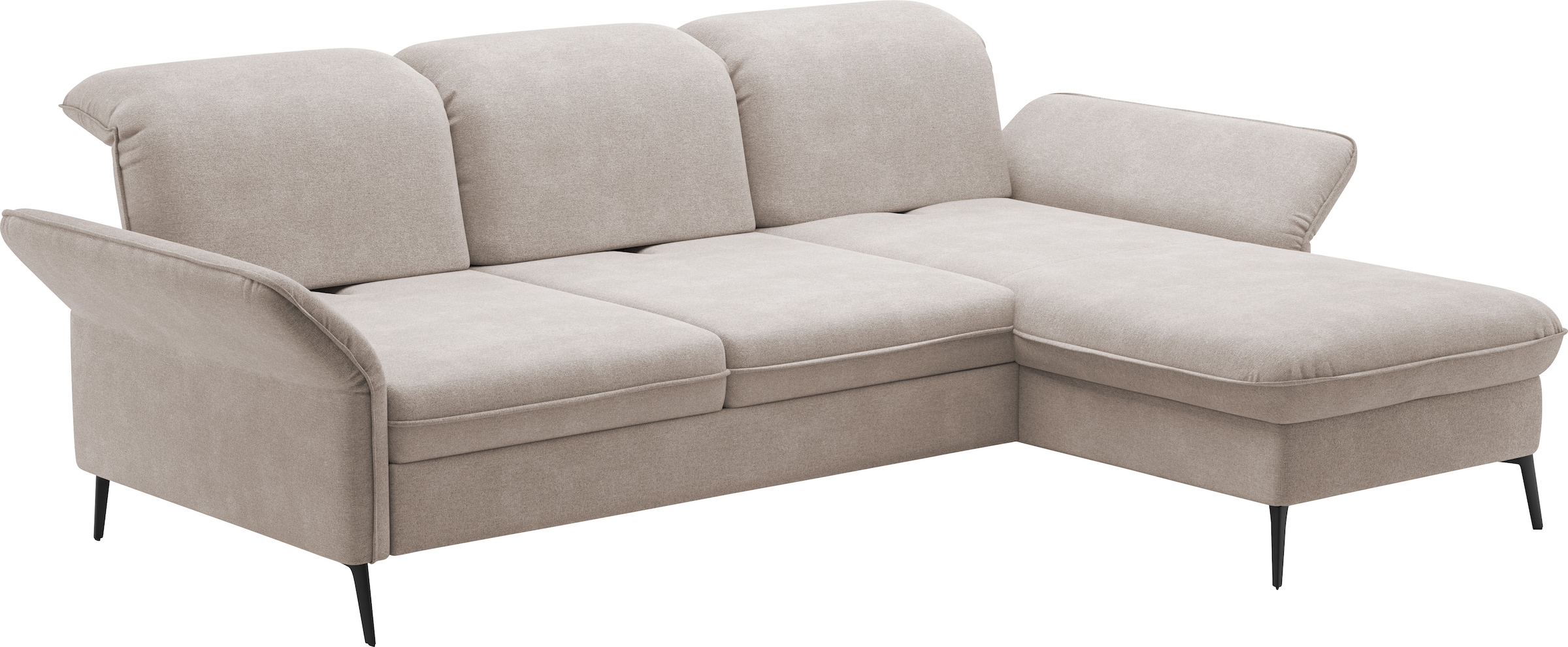 sit&more Ecksofa »Emely«, mit Sitztiefenverstellung optional mit Bettfunktion und Bettkasten