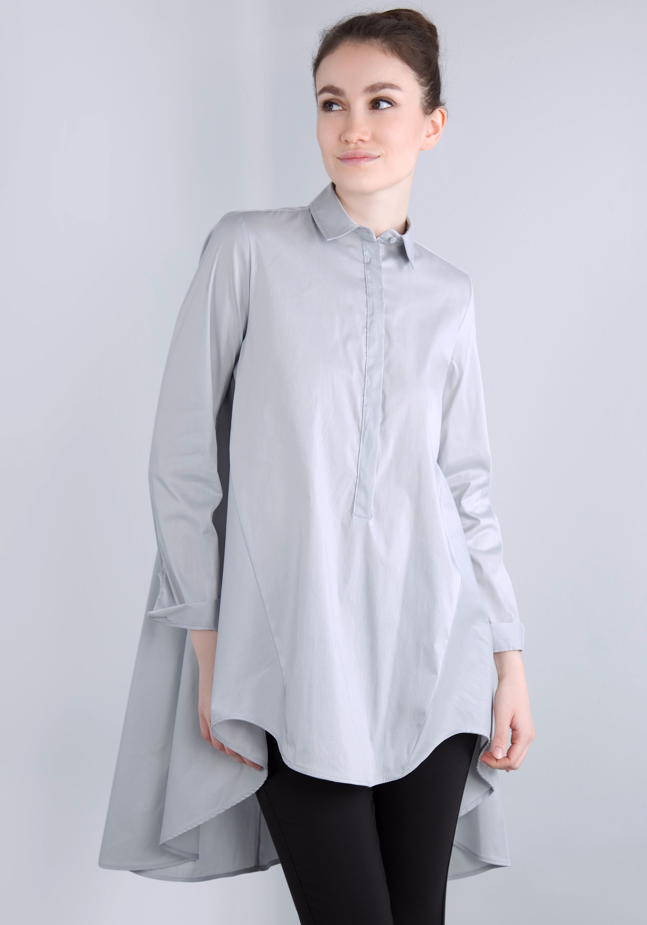 IMPERIAL Longbluse »IMP-C ED3ABF«, glockenförmige Long-Form