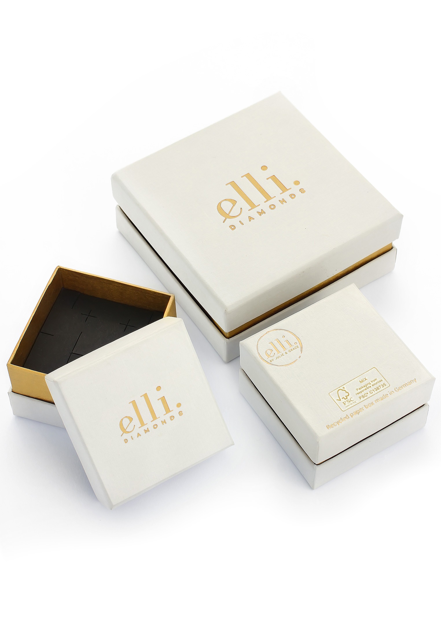 Elli DIAMONDS Armkette »Armband Herz Lab Grown Diamanten (0.18 ct) 925 Silber«