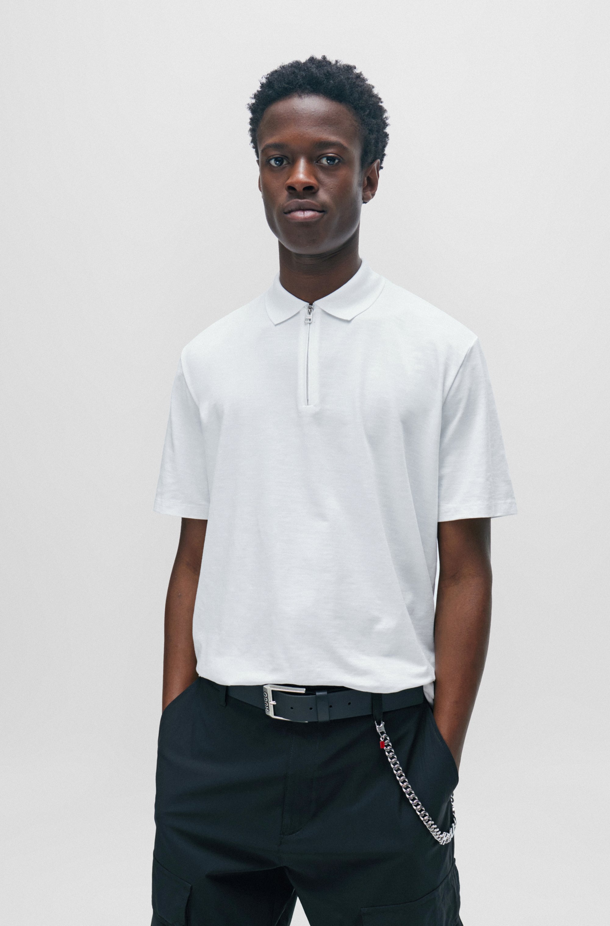 HUGO Ledergürtel »Gelio Sz40« mit Markenlabel von HUGO