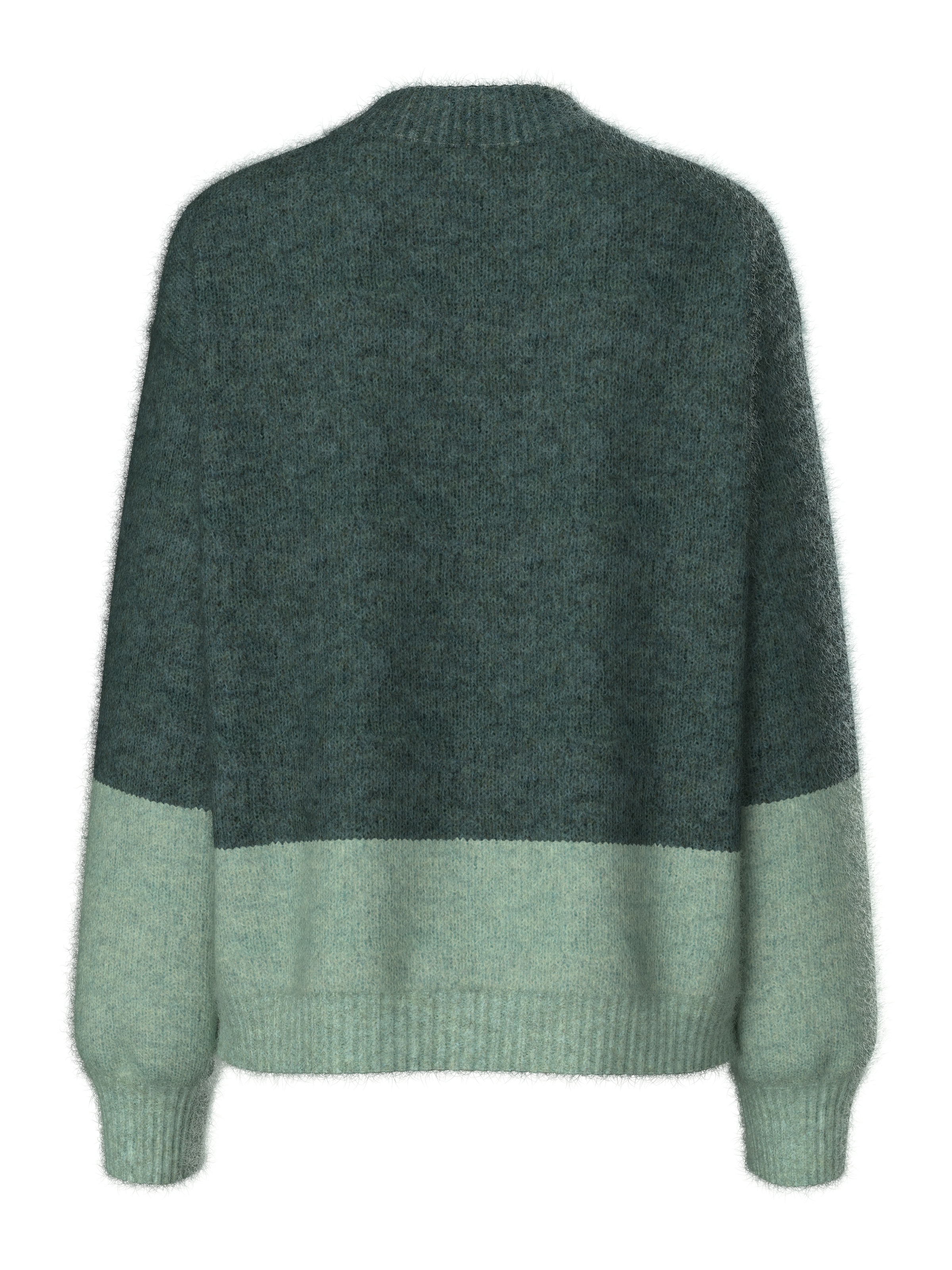 pieces Rundhalspullover »PCIVY LS O-NECK COLOR BLOCK KNIT PWP BC« Colorblock Design
