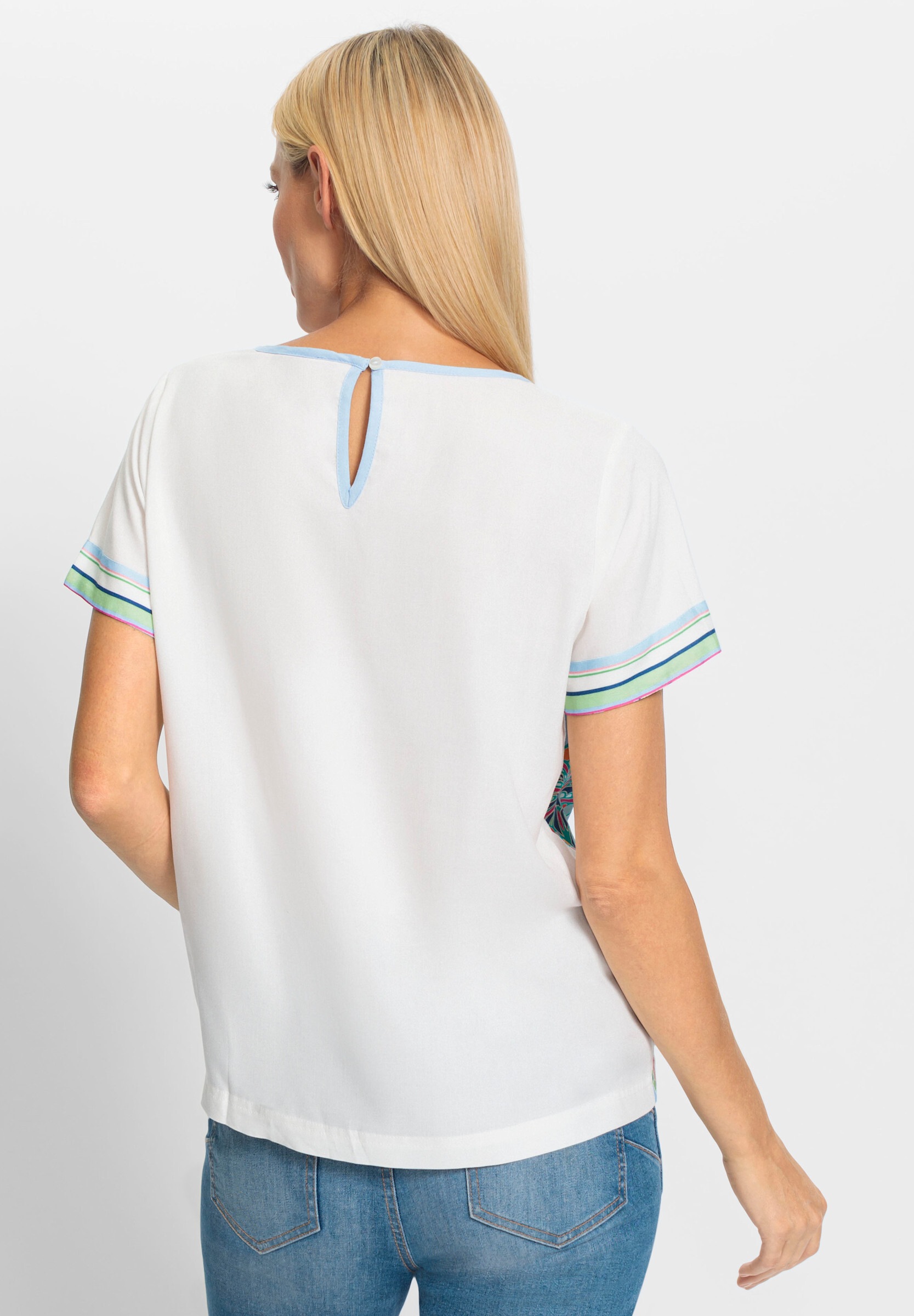 heine Klassische Bluse »Druckbluse Druckbluse seitlich zum Knoten«