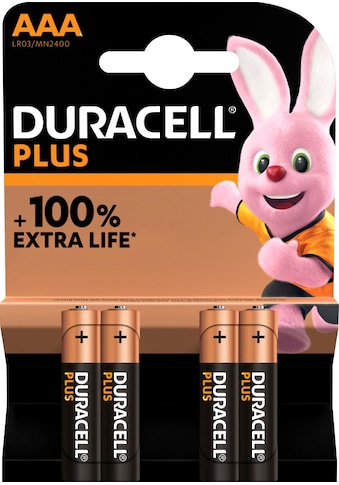 Duracell Batterie »4er Pack Plus«, LR03, (Packung, 4 St.) kaufen