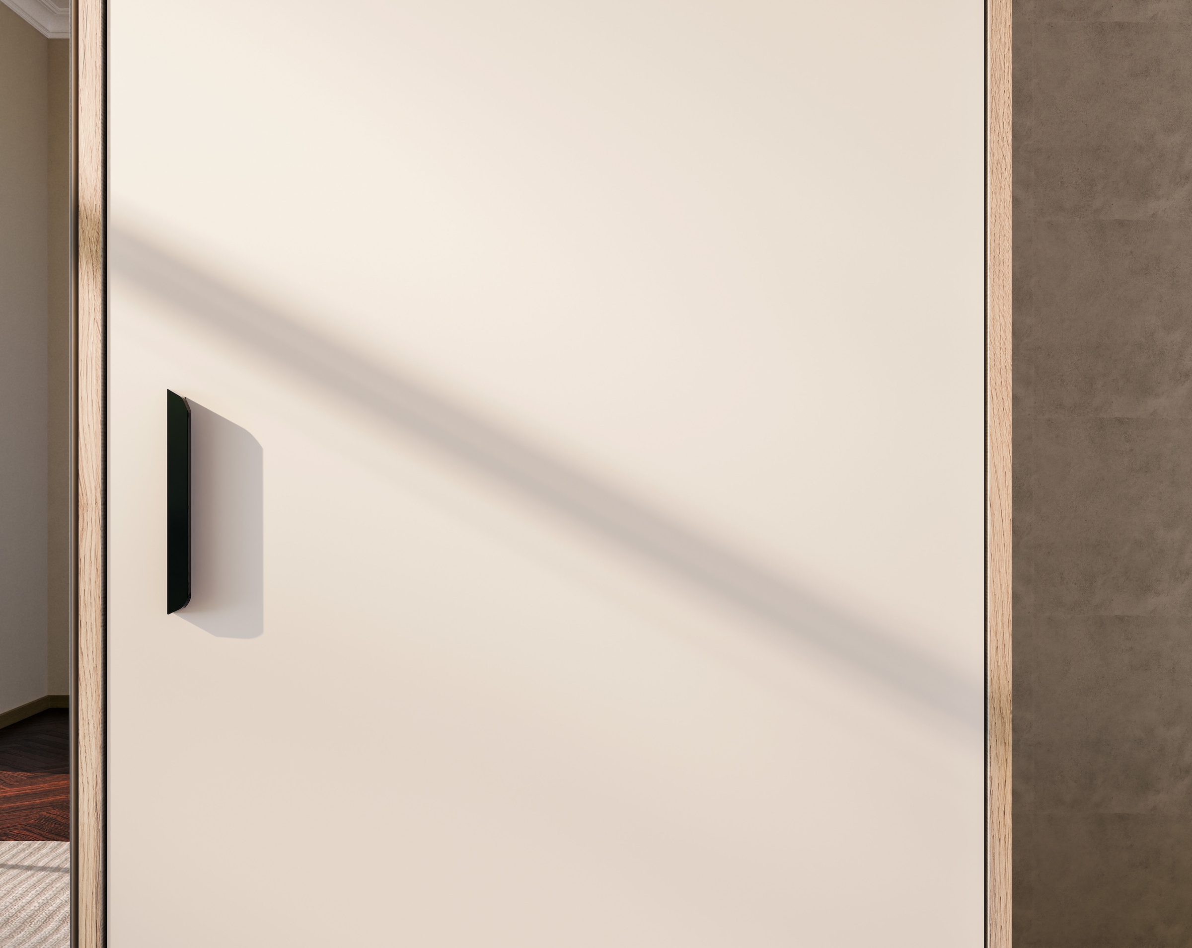 FORTE Drehtürenschrank »Schrank mit Spiegel, zeitloses Design, 3türig« viel Stauraum, Schubladen, Spiegeltürenm Höhe 200 cm
