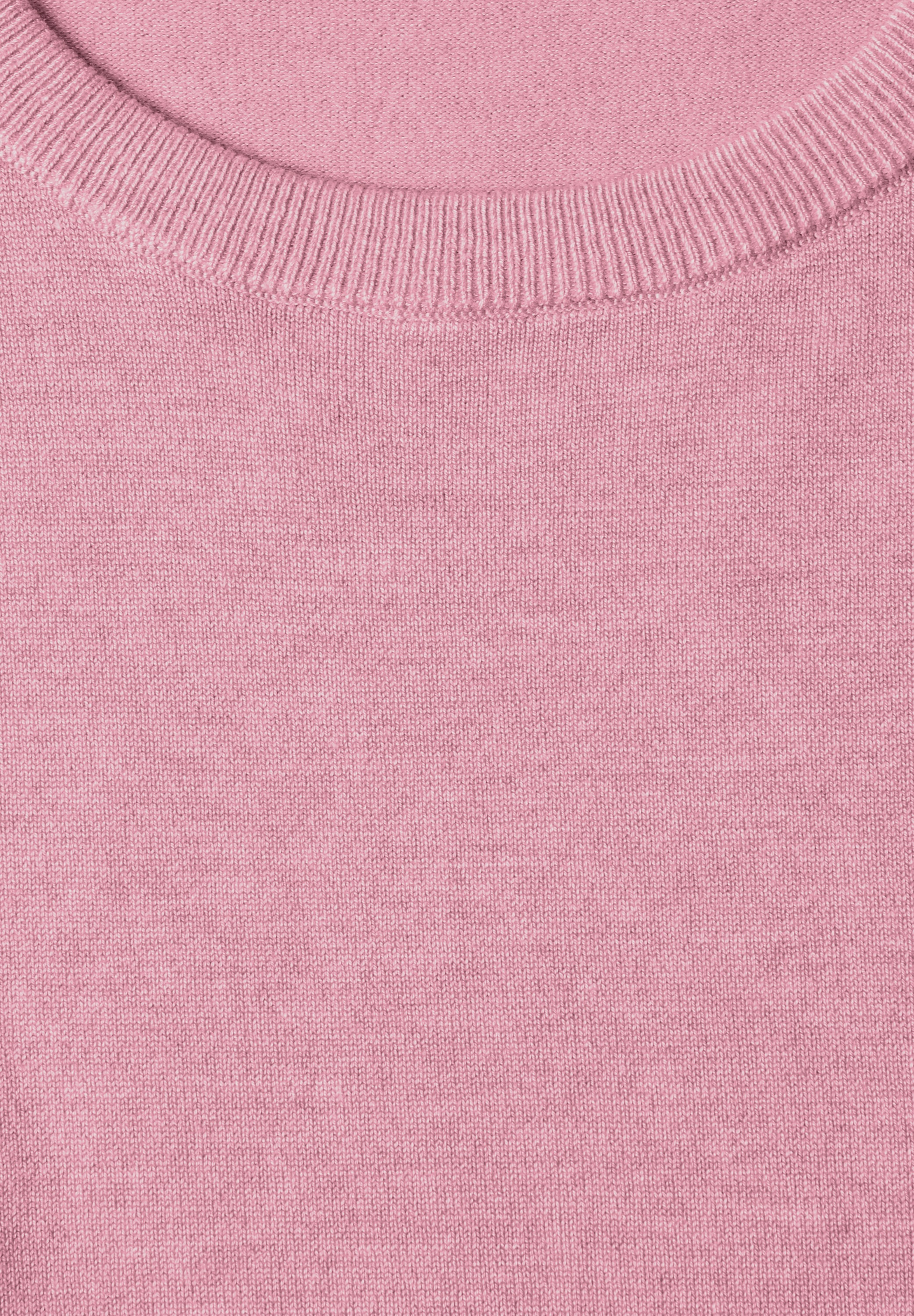 STREET ONE Strickpullover Kurzarm Pullover mit Rundhals
