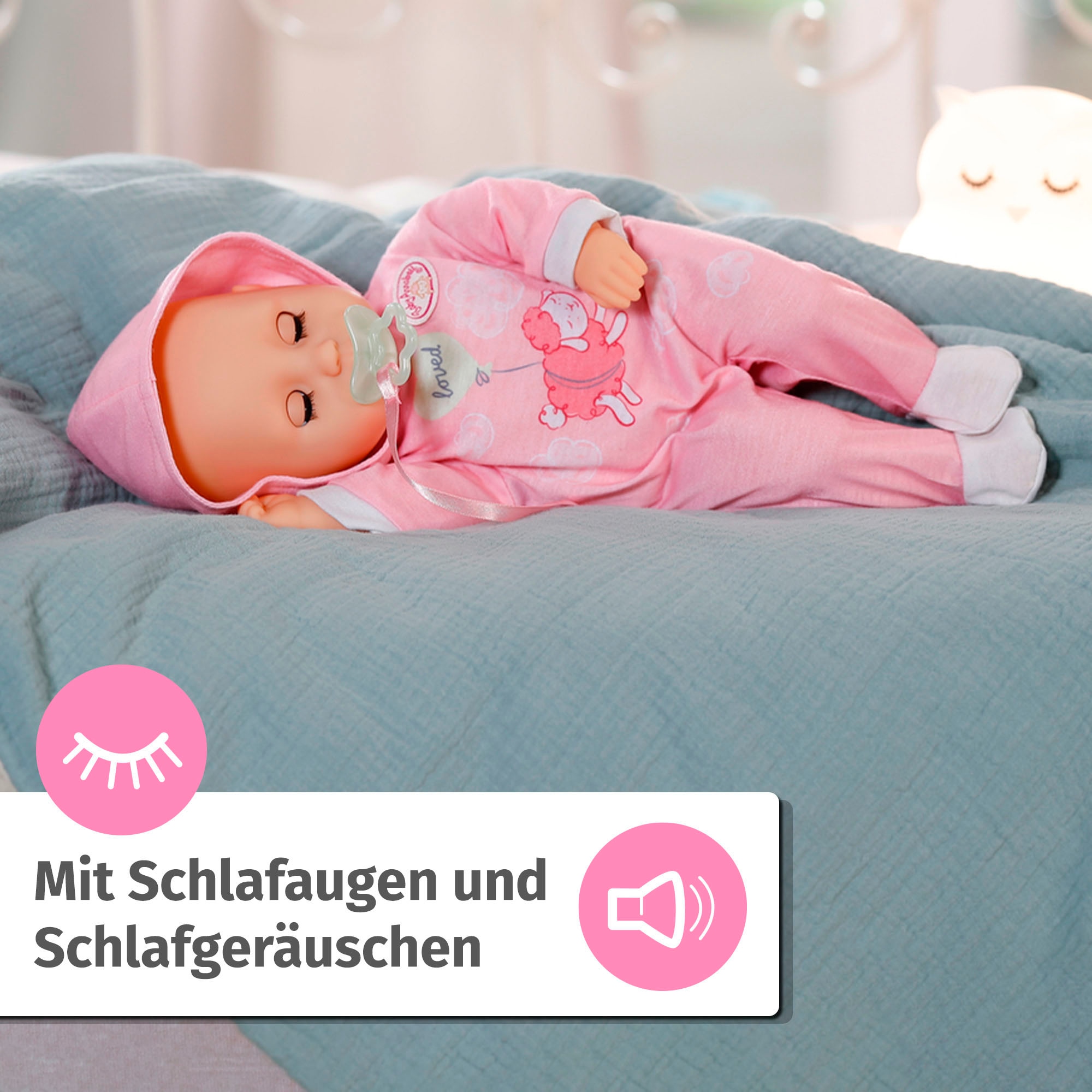 Baby Annabell Babypuppe »Hannah Spiel mit mir, 36 cm«, mit 5 lebensechten Funktionen