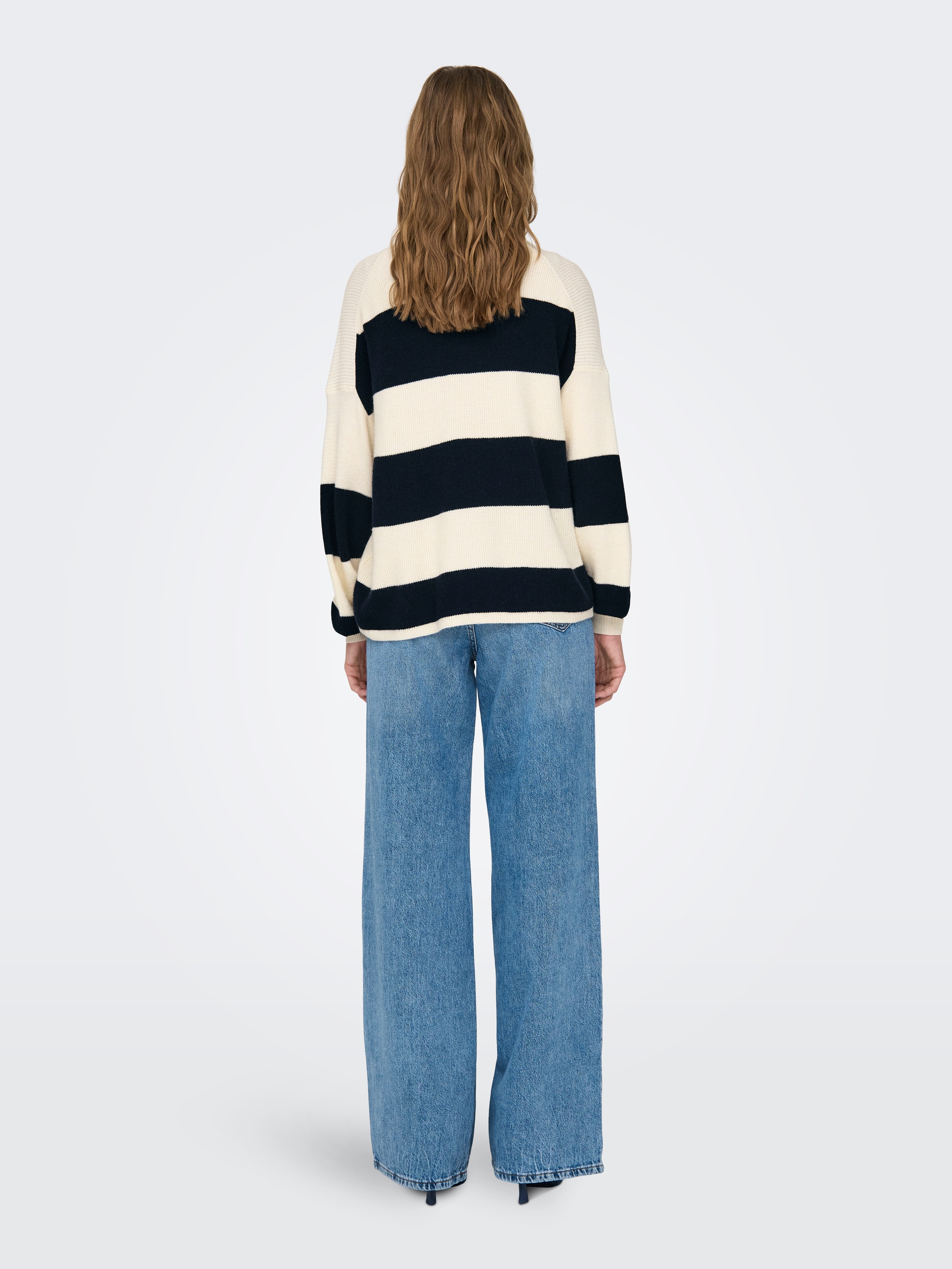 ONLY Strickpullover »ONLATIA L/S STRIPE PULLOVER KNT NOOS« mit Colorblock Design