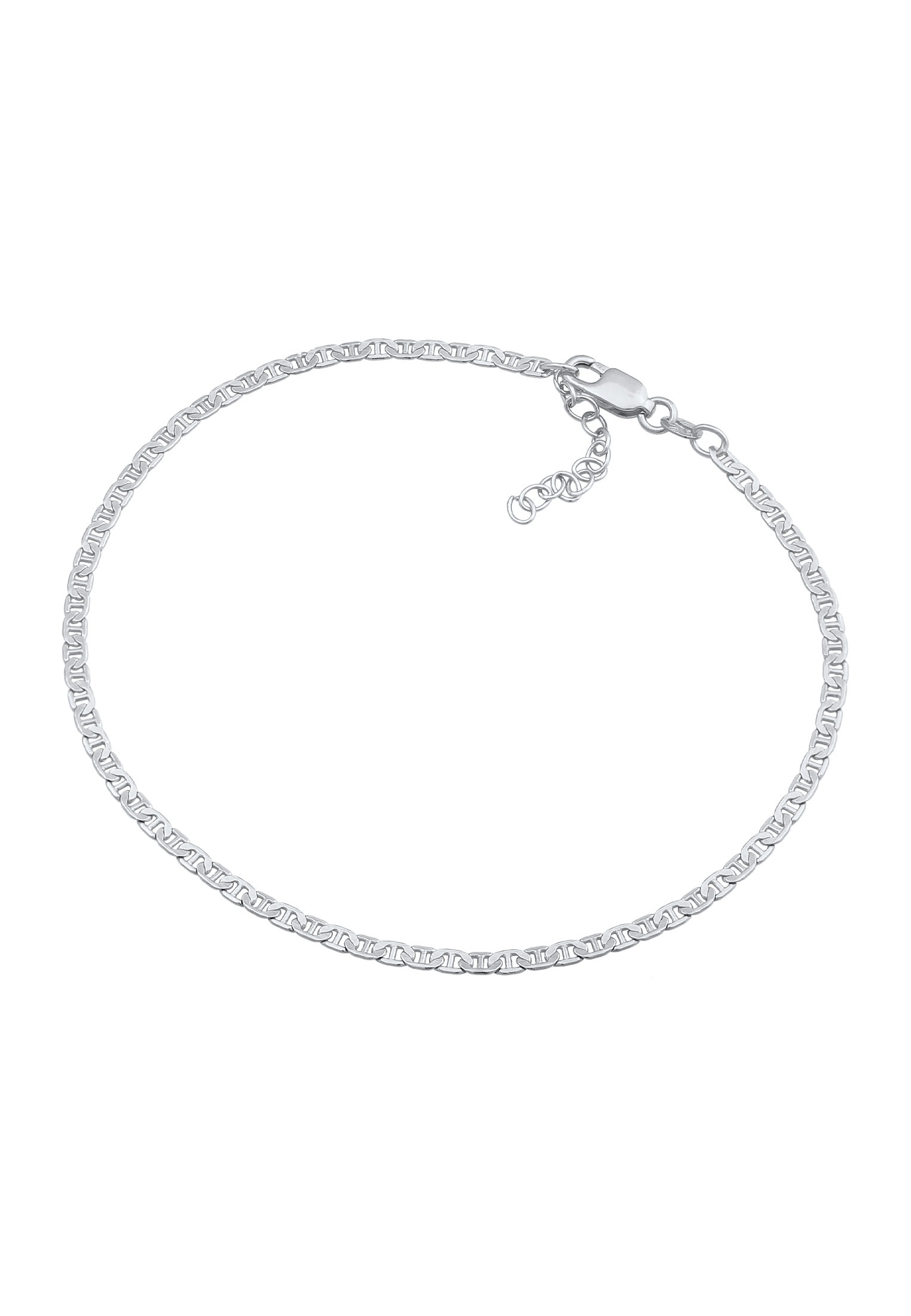 Elli Fußkette »Fußschmuck Stäbchen-Panzerkette Basic 925 Silber«