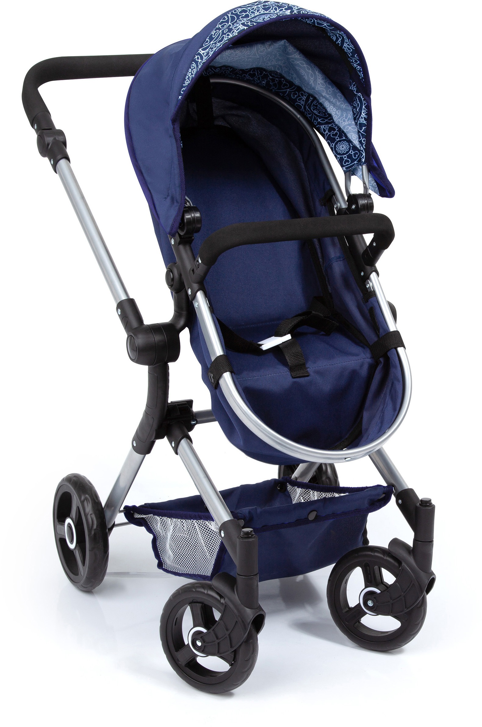 Bayer Kombi-Puppenwagen »Vario, Blau«, inkl. Wickeltasche