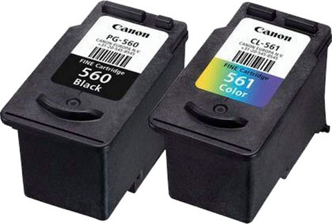Canon Tintenpatrone »PG-560 CL-561«, (Spar-Set), original Druckerpatrone 560 561 schwarz/cyan/magenta/gelb