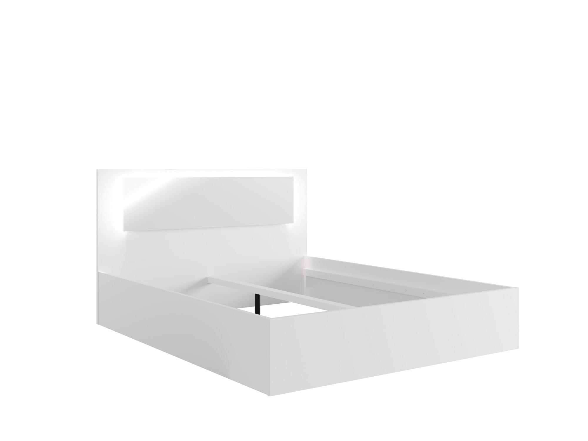 Home affaire Bett »LANDERY Bettgestell 160x200 cm, Kopfteil mit Beleuchtung« ohne Lattenrost, Bettkasten und Matratze, Breite 160 cm