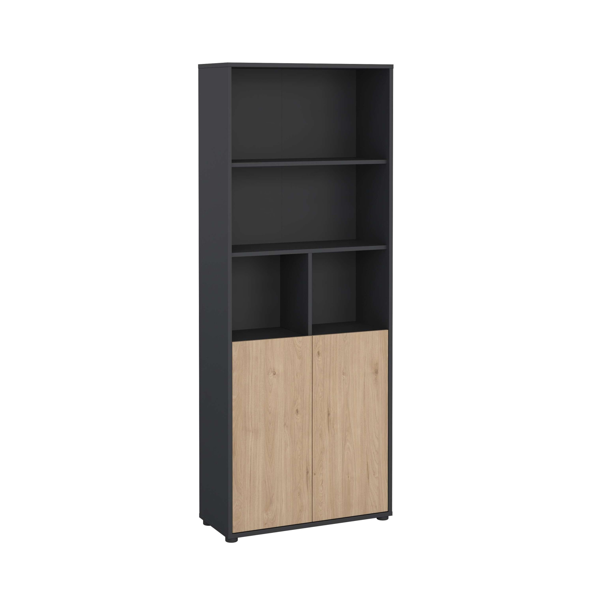 INOSIGN Bücherregal »Sign Ablageregal, Aktenregal, Bücherregal, Standregal, Wandregal,«, mit 2 Türen, 4 Einlegeböden, 2 Türen, Höhe 200 cm, Breite 80 cm