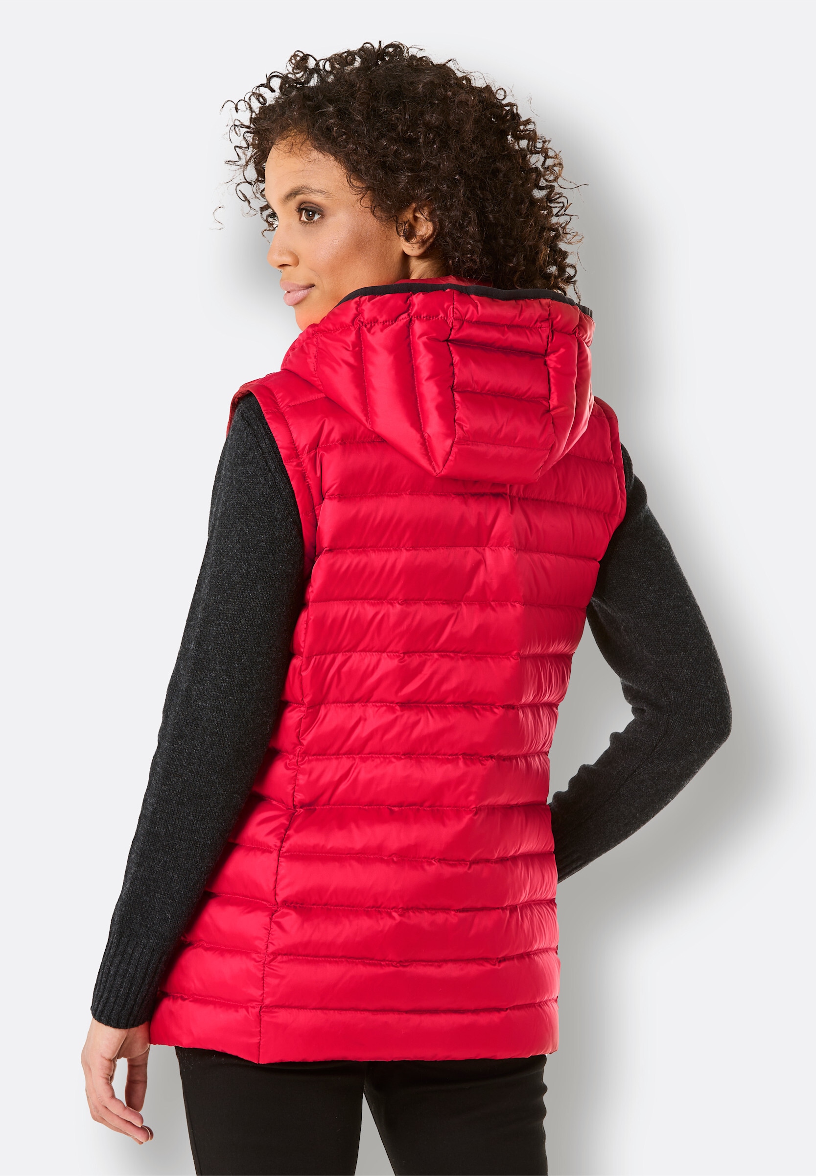 creation L Daunenjacke »Daunen-Steppjacke Daunenjacke als Jacke und Weste tragbar« Abnehmbare Kapuze