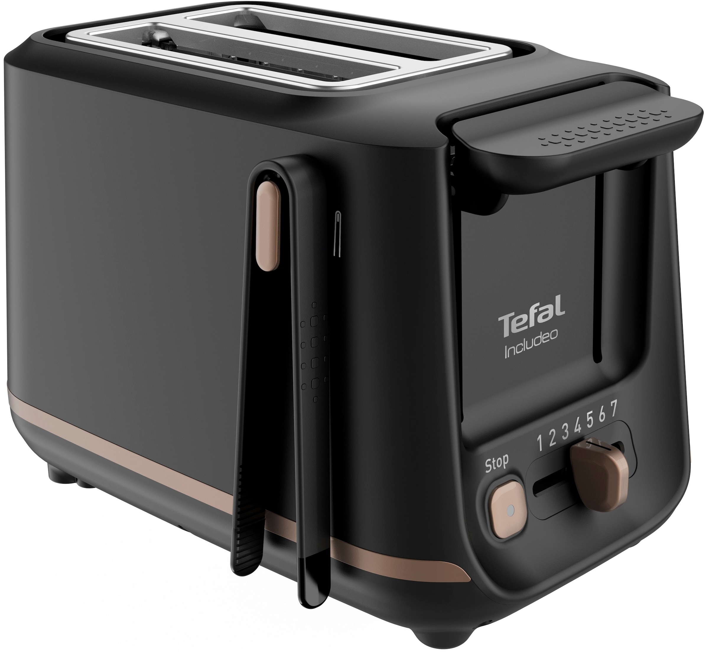 Tefal Toaster »TT5338 Includeo«, für 3 2 Anhebevorrichtung Garantie W, Bräunungsstufen, Scheiben, XXL Jahren mit Krümelschublade, 7 850 Magnetzange