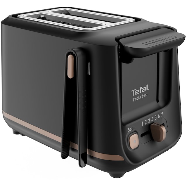Tefal Toaster »TT5338 Includeo«, für 2 Scheiben, 850 W, Magnetzange, 7  Bräunungsstufen, Krümelschublade, Anhebevorrichtung mit 3 Jahren XXL  Garantie