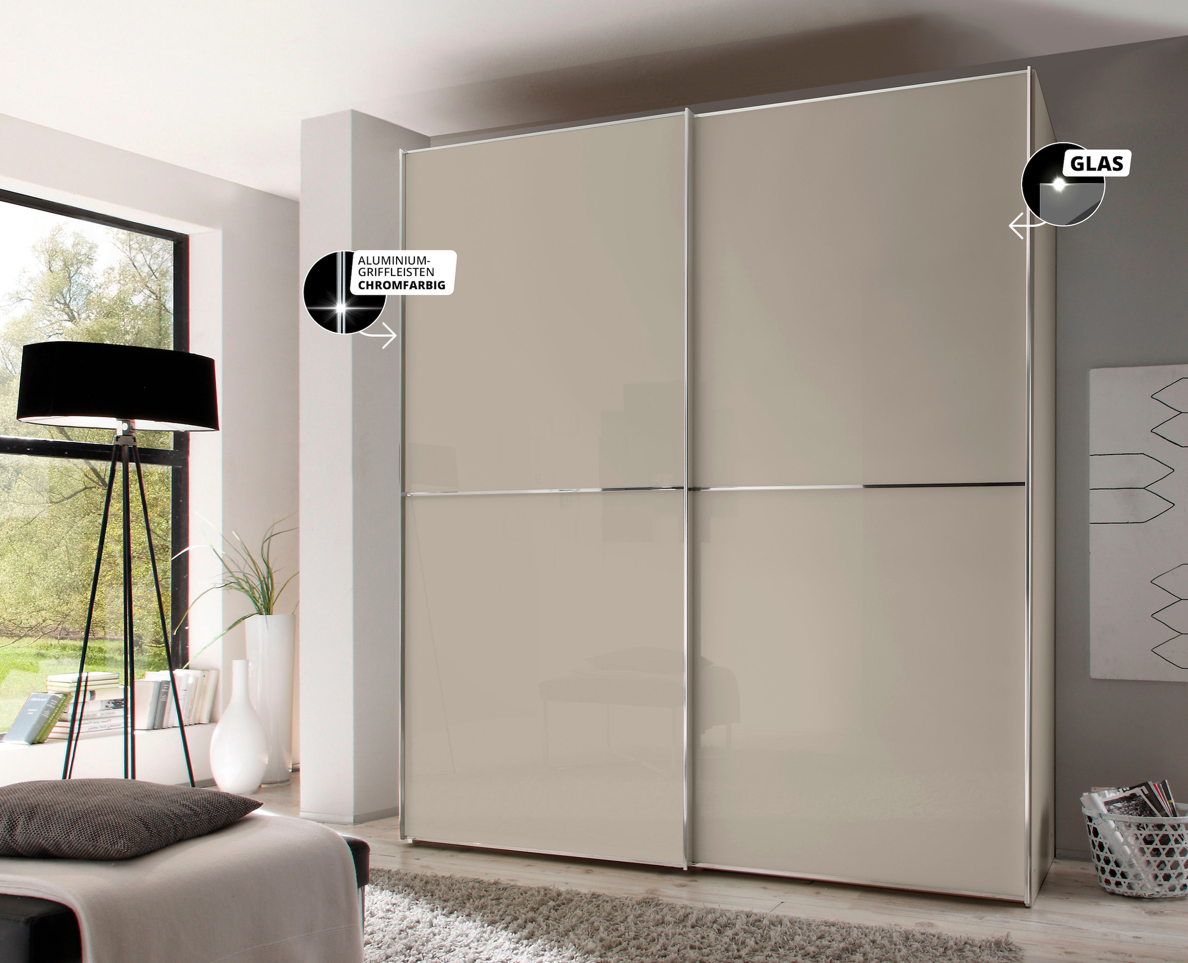 STAUD Schwebetürenschrank »Sinfonie Plus, edles Design in hochwertiger Qualität, Made in Germany« In vier verschiedenen Ausstattungsvarianten