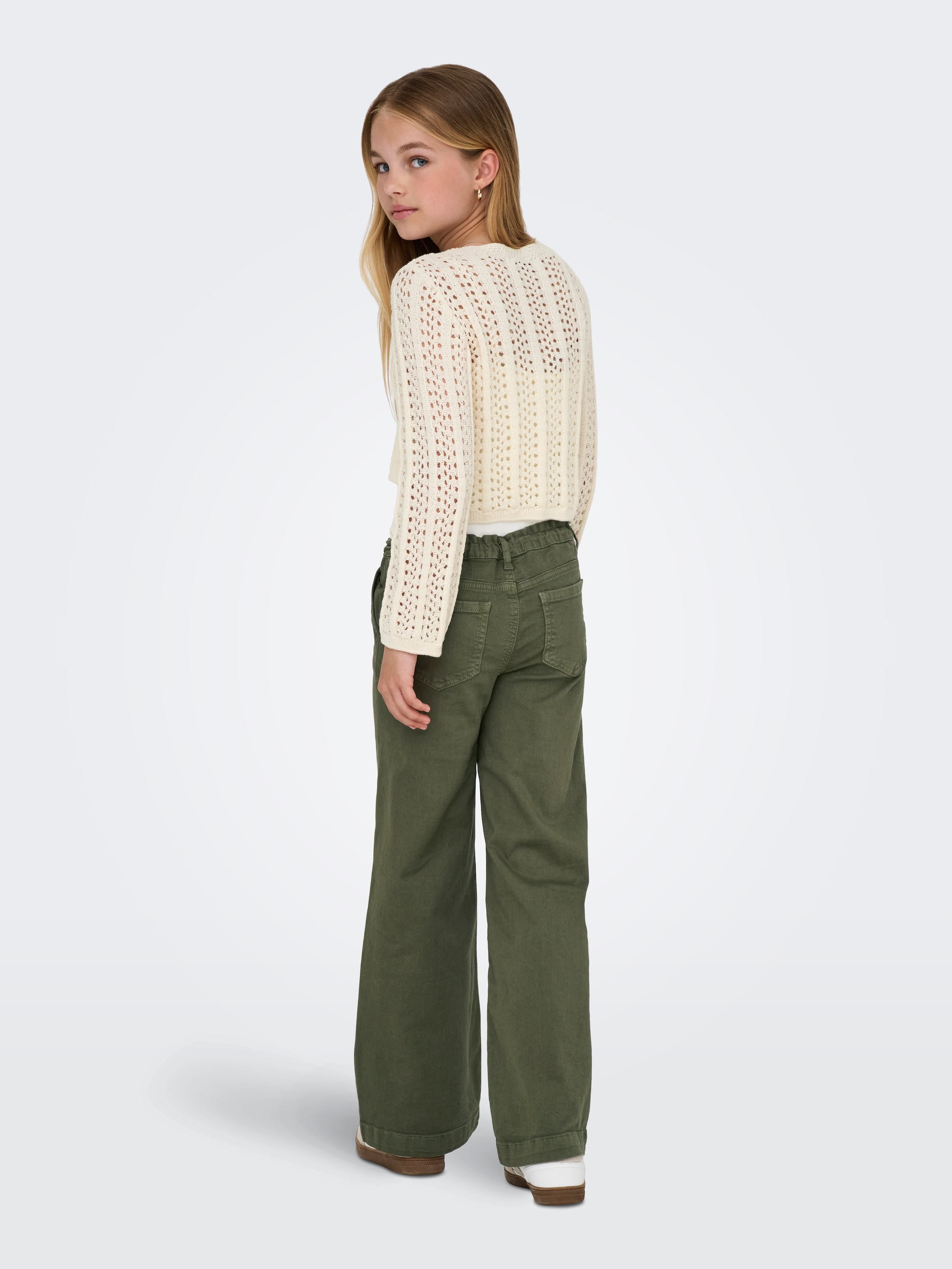 KIDS ONLY Strickjacke »KOGMARINA LIFE 3/4 CROP V-NECK KNT NOOS«