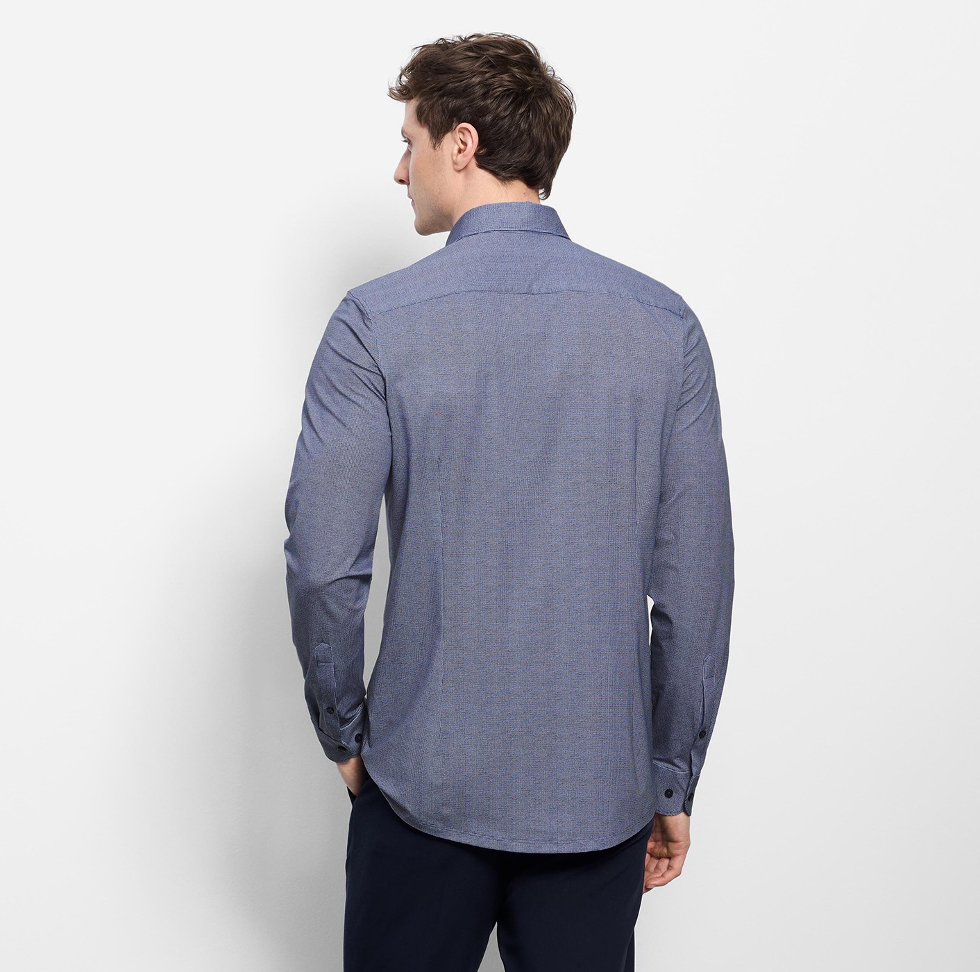 OLYMP Langarmhemd »24/7 - Level 5« Body fit, New York Kentkragen, Businesshemd, Jersey-Qualität