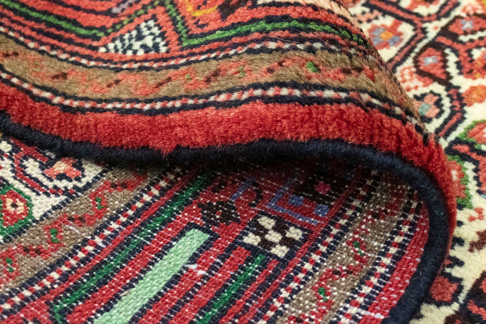 morgenland Wollteppich »Hamadan Teppich handgeknüpft braun«, rechteckig, handgeknüpft
