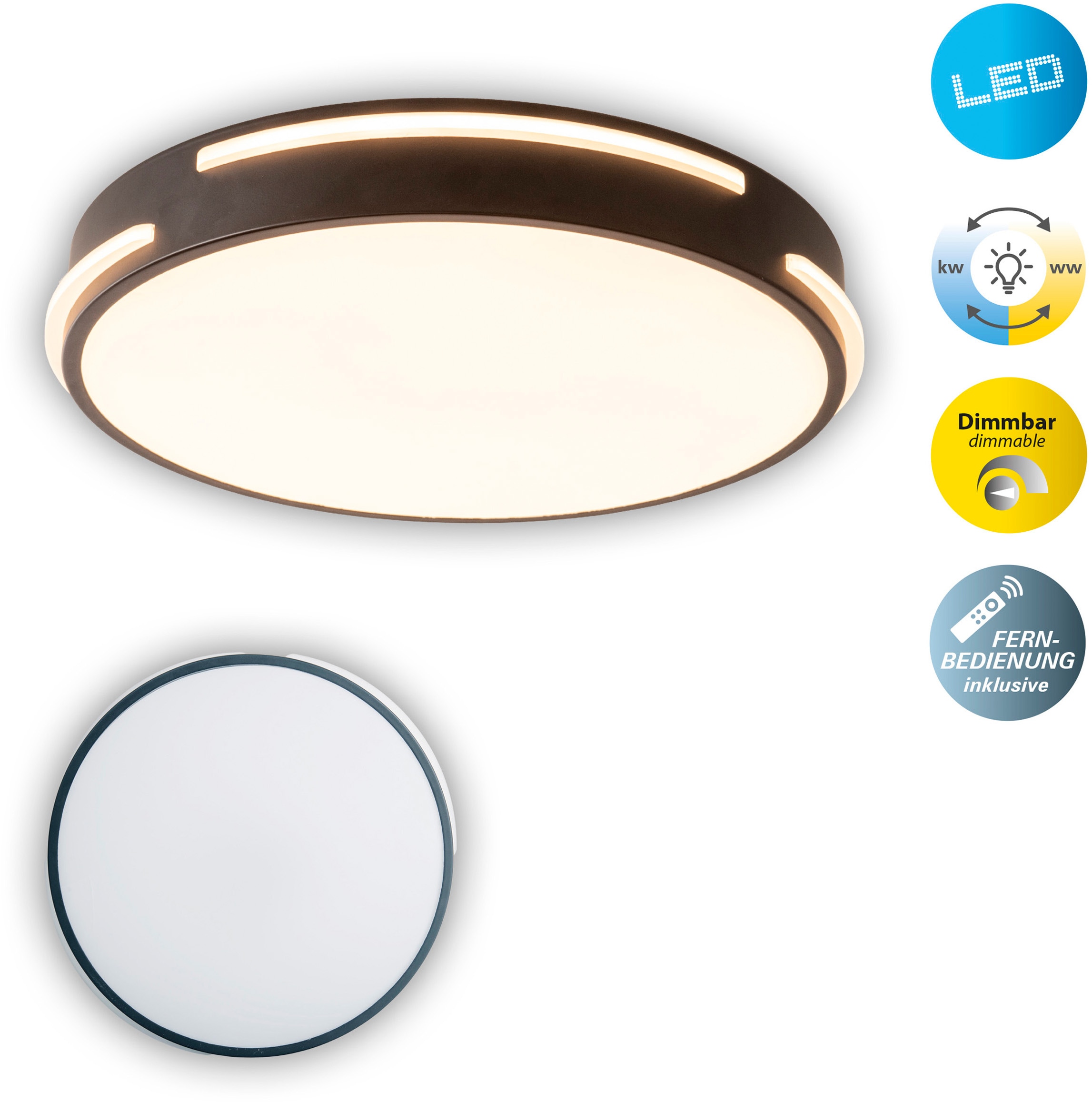 LED Deckenleuchte »Ventura«, 1 flammig, LED Deckenleuchte >>Ventura