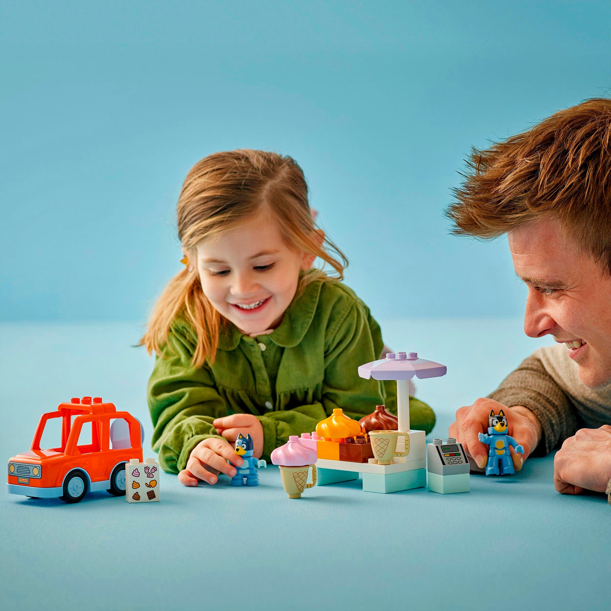 LEGO® Konstruktionsspielsteine »Ausflug zur Eisdiele mit Bluey (10458), LEGO DUPLO Bluey« Made in Europe