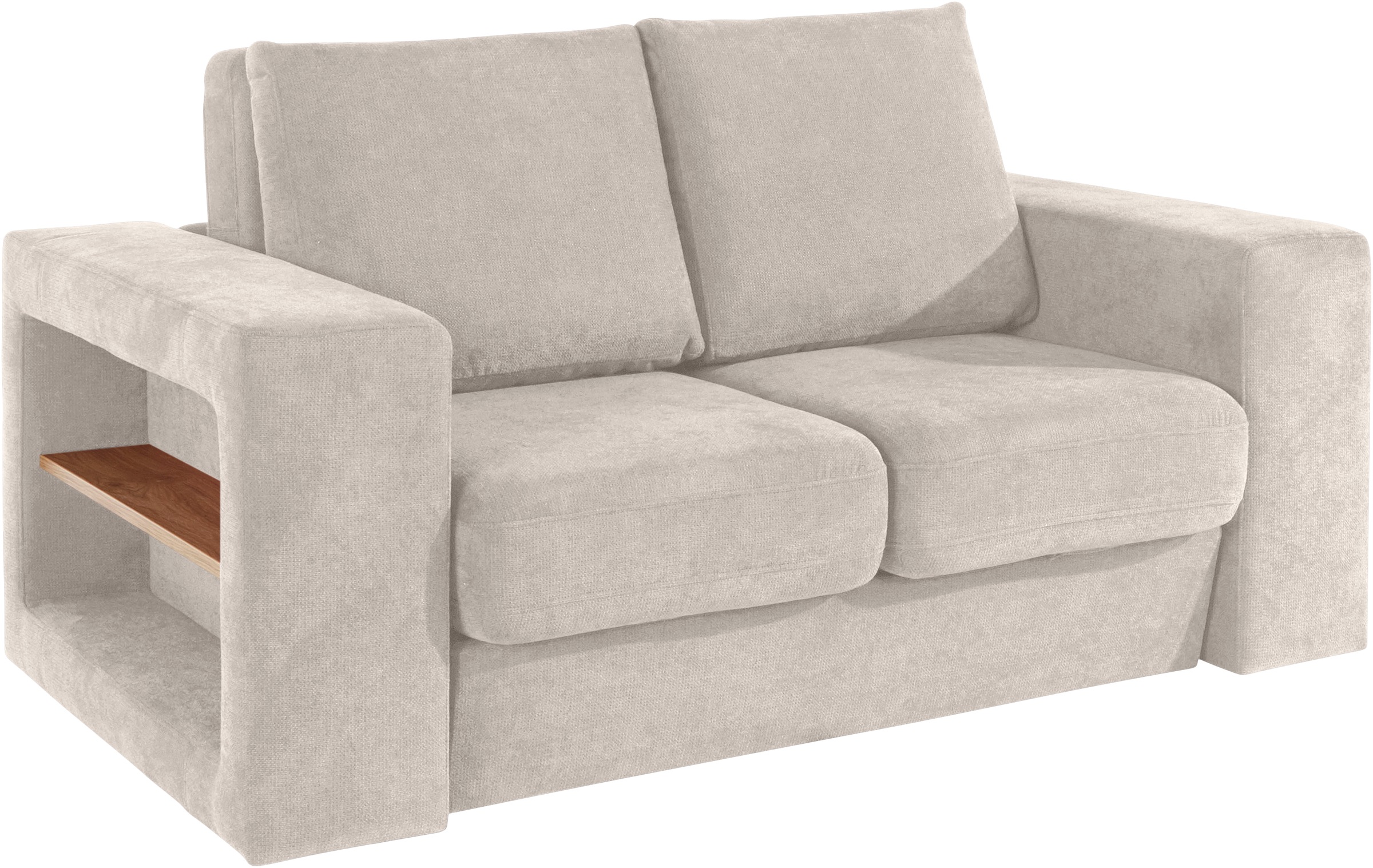 LOOKS by Wolfgang Joop 2-Sitzer »Looksvb«, Verwandlungssofa: aus Sofa wird Sofa mit 2 Hockern, mit Regalfunktion