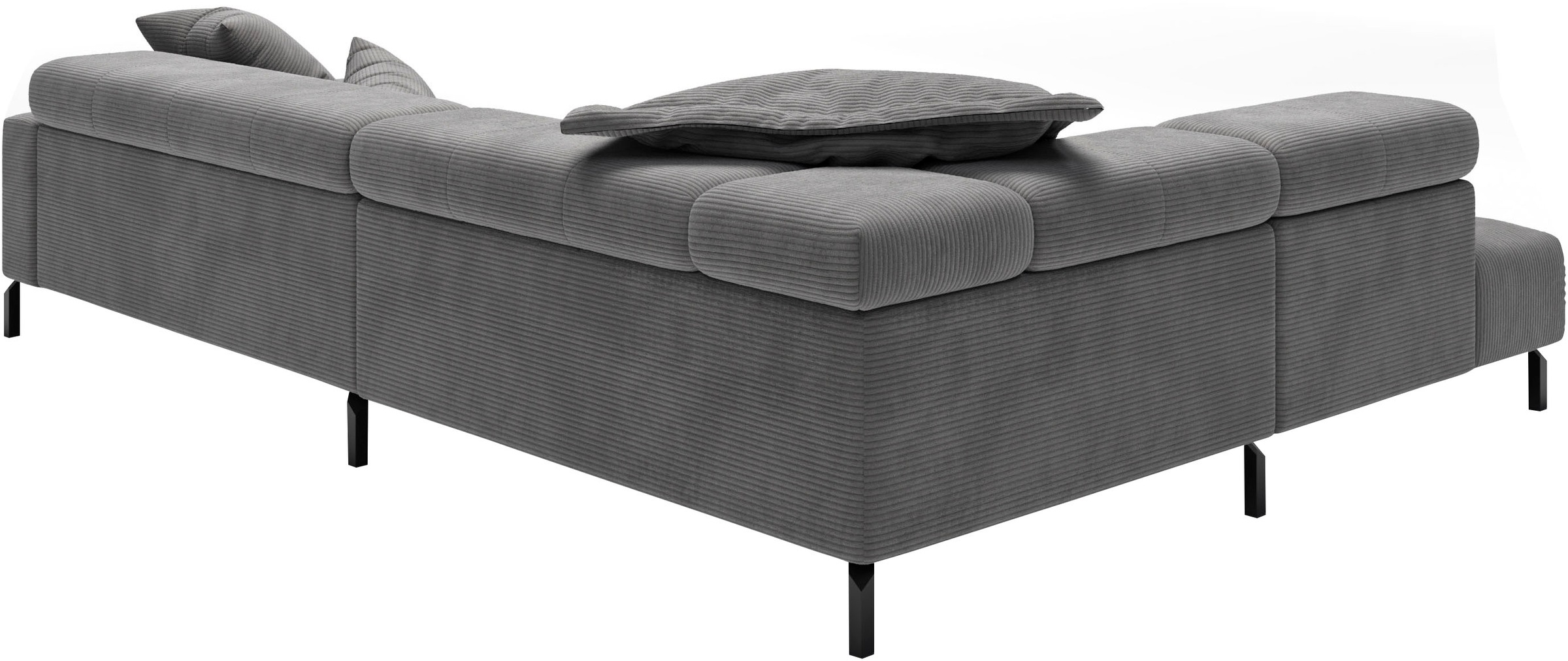 Places of Style Ecksofa »Cleveland, L-Form, incl. Kopfteilverstellung, Breite 311 cm«, wahlweise elektrischer Sitzvorzug