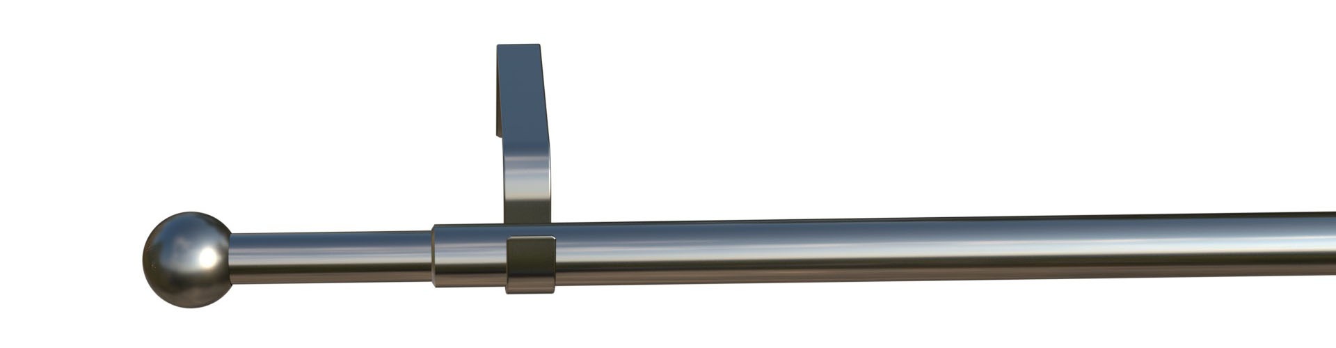 indeko Gardinenstange »Formentor« Ø 16 mm 1 läufig-läufig ausziehbar stufenlos verstellbare Teleskopstange