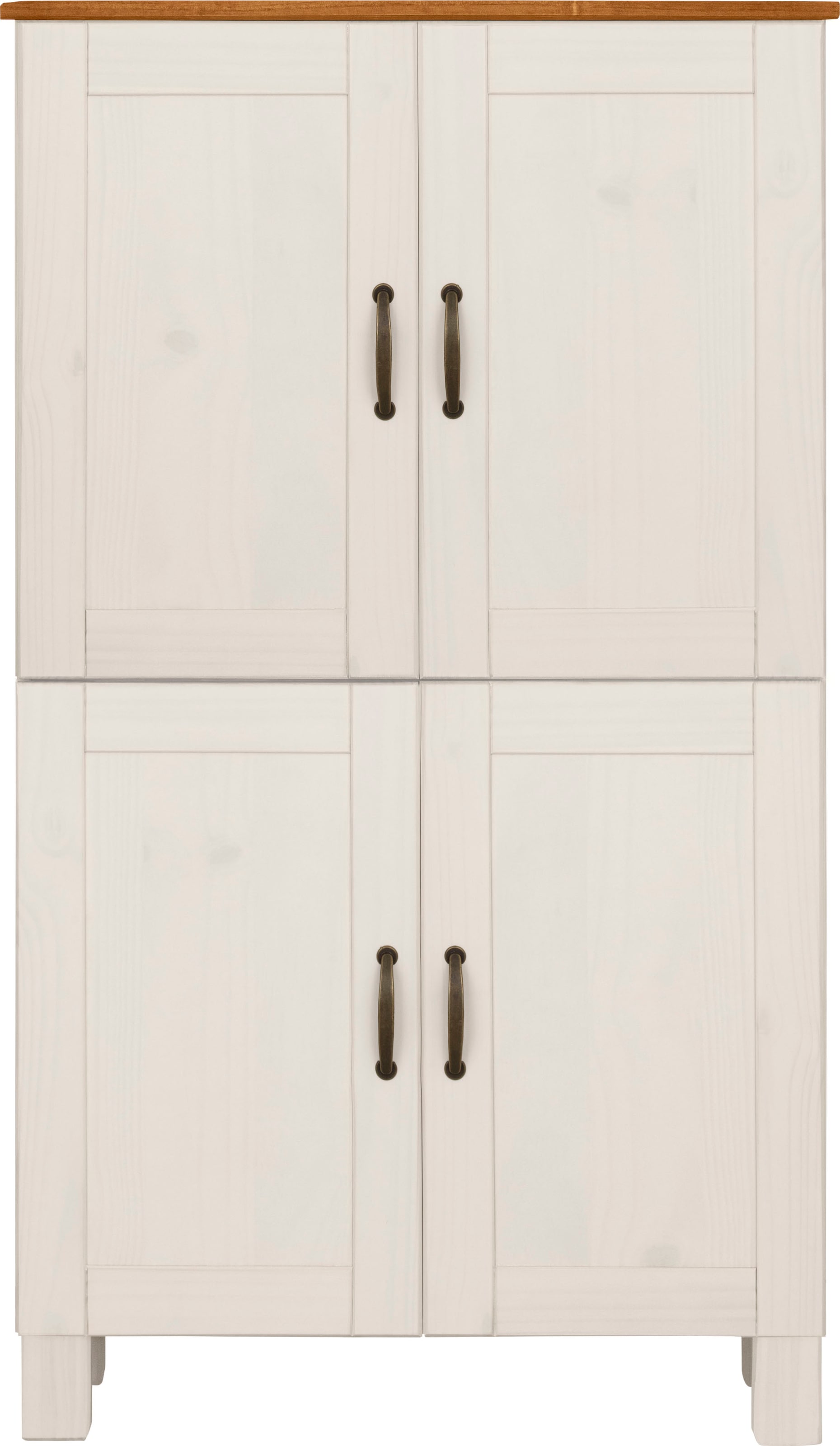 Home affaire Midischrank »Rodby«, FSC®-zertifiziertes Massivholz, Breite 75cm, Höhe 130cm