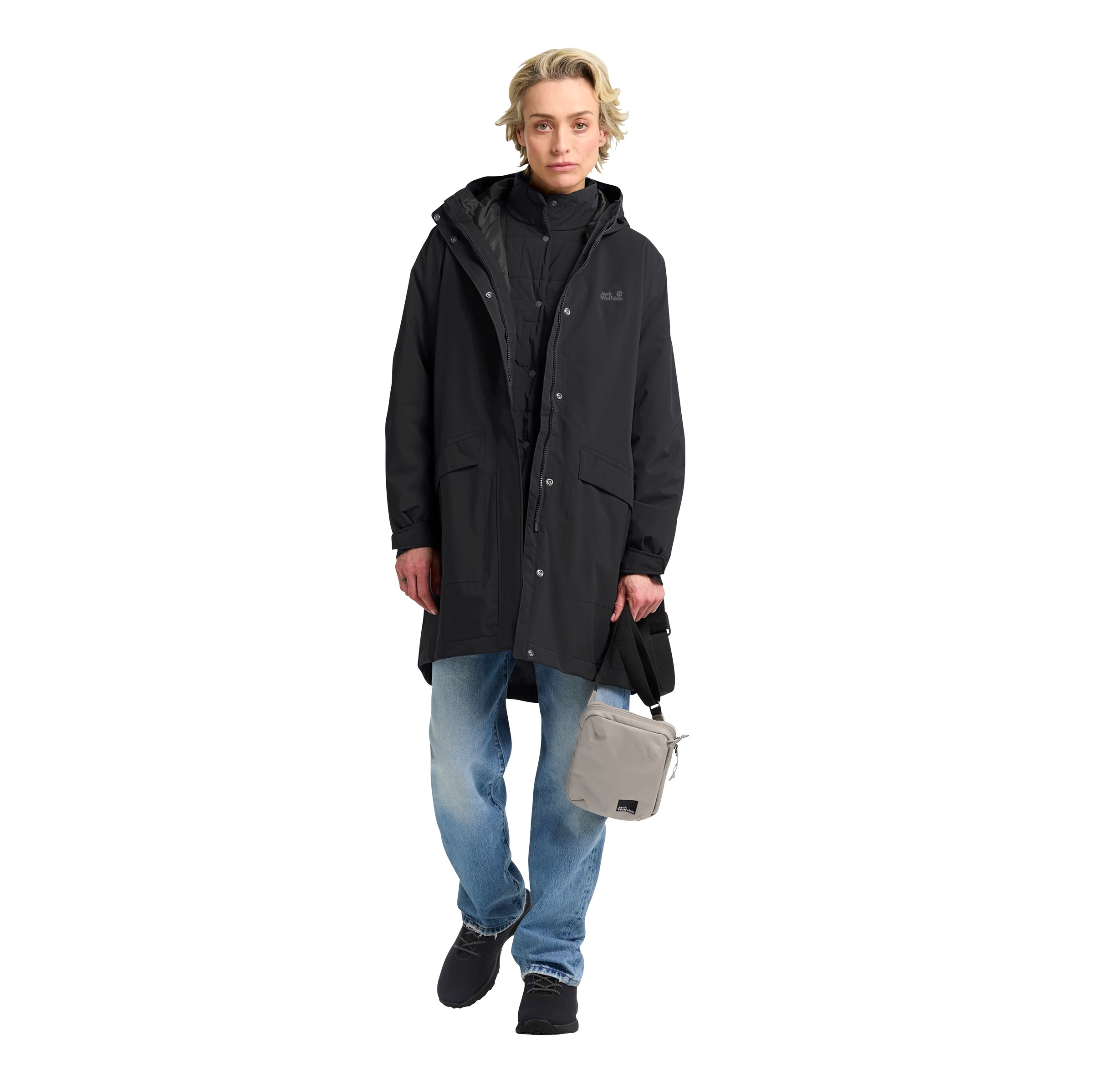 Jack Wolfskin 3-in-1-Funktionsmantel »WINTERDUNE 3IN1 COAT W«, 3in1, wasserdicht, Übergangsjacke