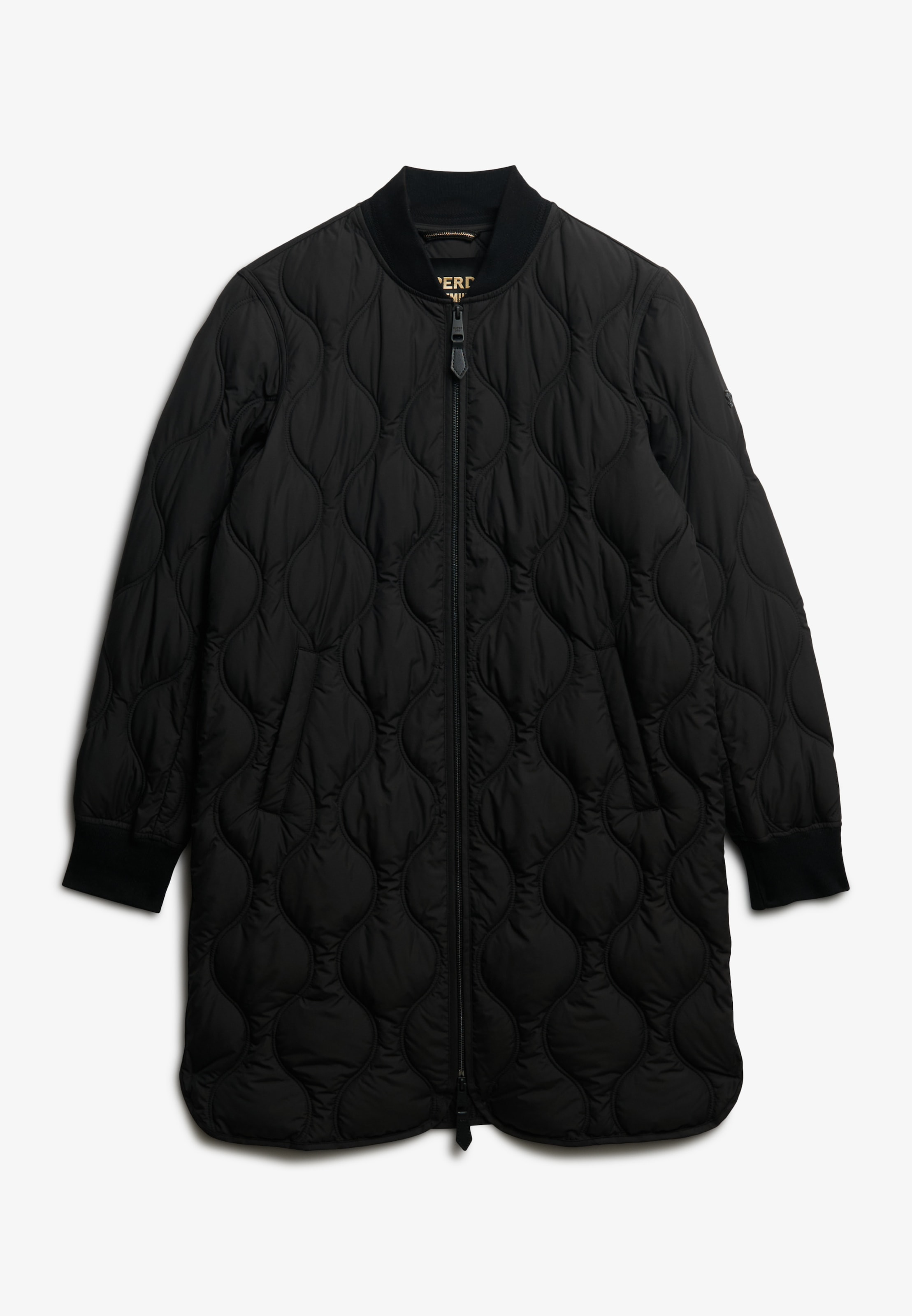 Superdry Steppjacke »LONG QUILTED LINER JACKET« ohne Kapuze