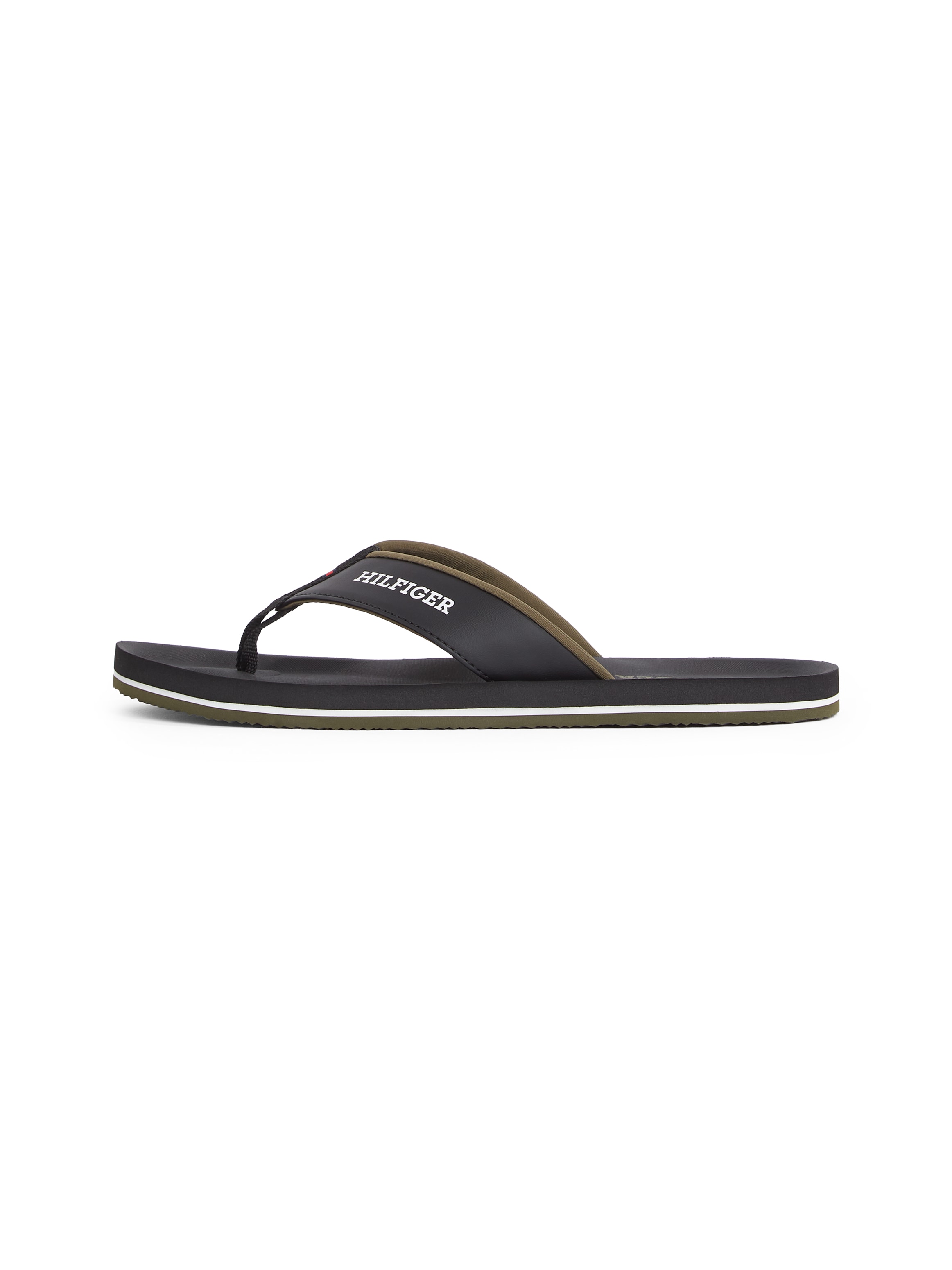 Tommy Hilfiger Zehentrenner »PADDED COMFORT HILFIGER B SANDAL«, Dianette, Sommerschuh, Schlappen, Badeschuh mit Logoschriftzug